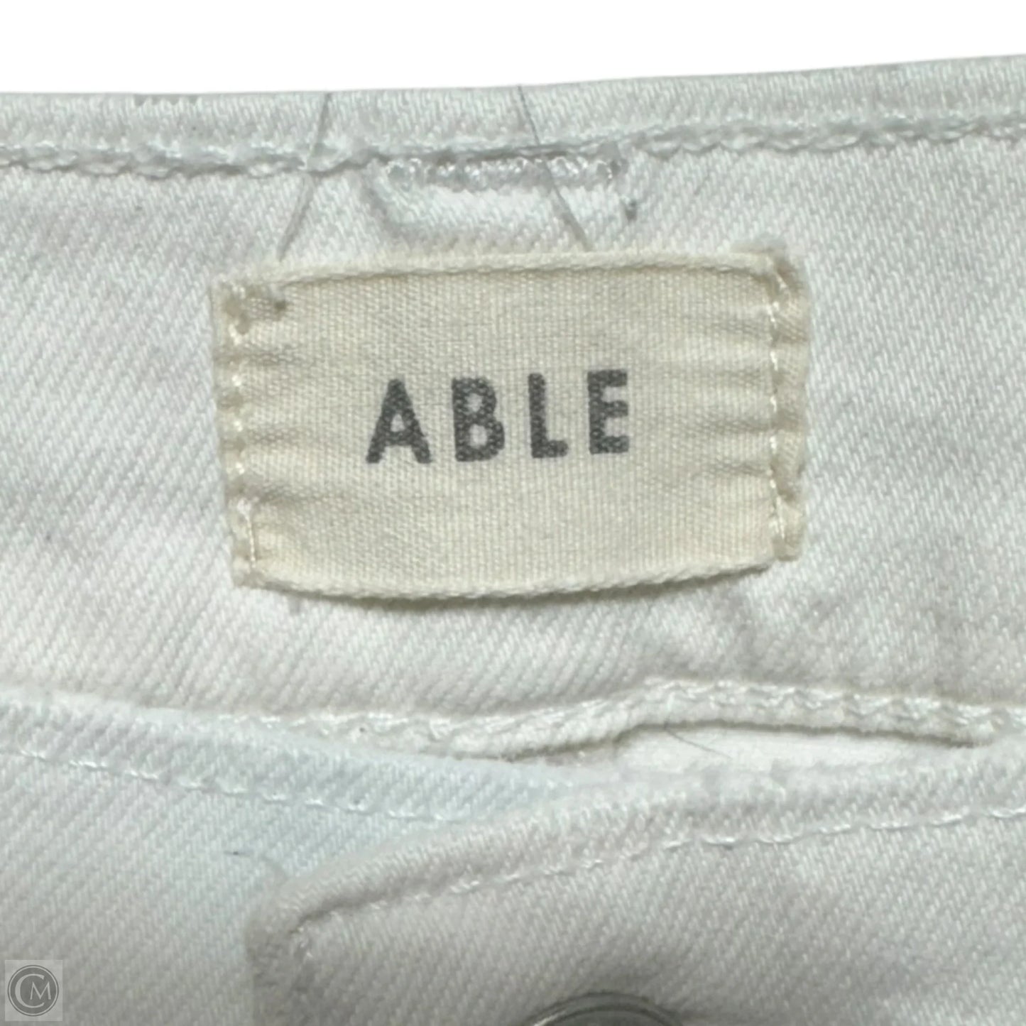 The Skinny Jeans Designer By Able In White, Size: 4/27