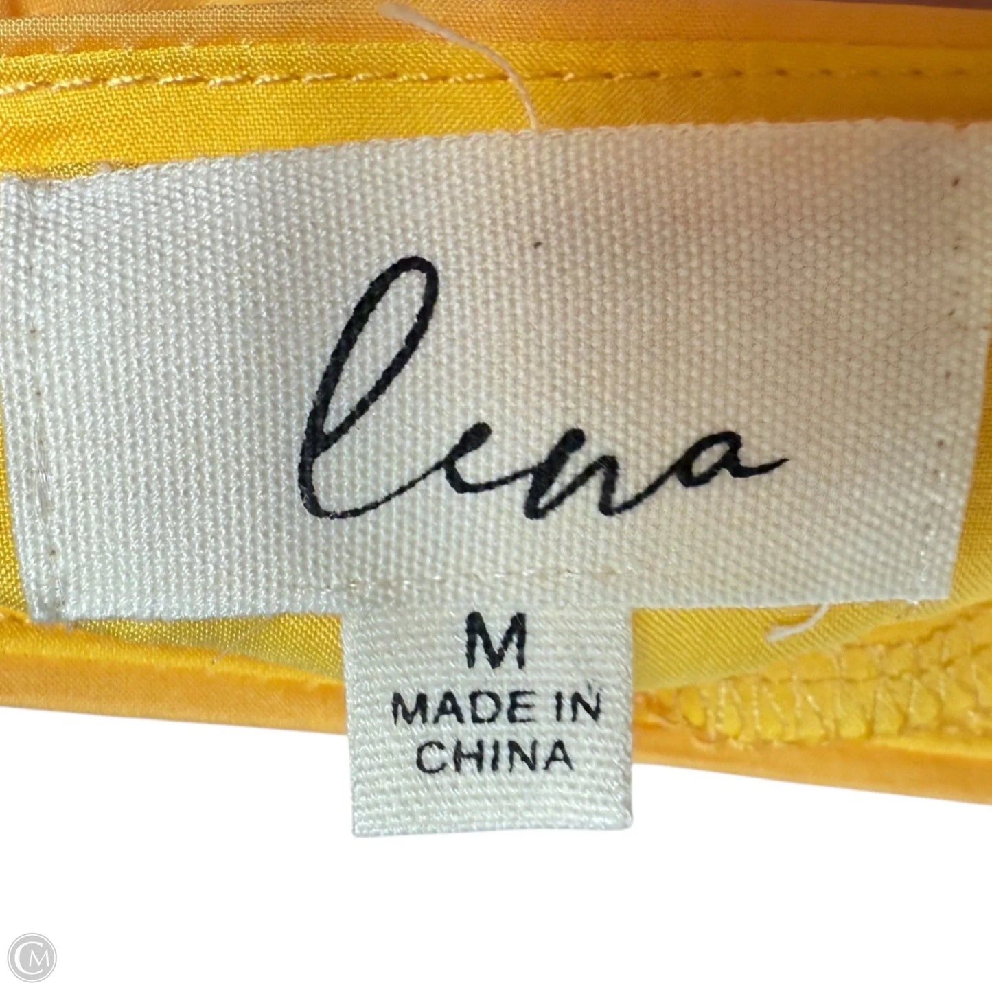 Tiered Ruffle Maxi Skirt By Lena In Yellow, Size: M