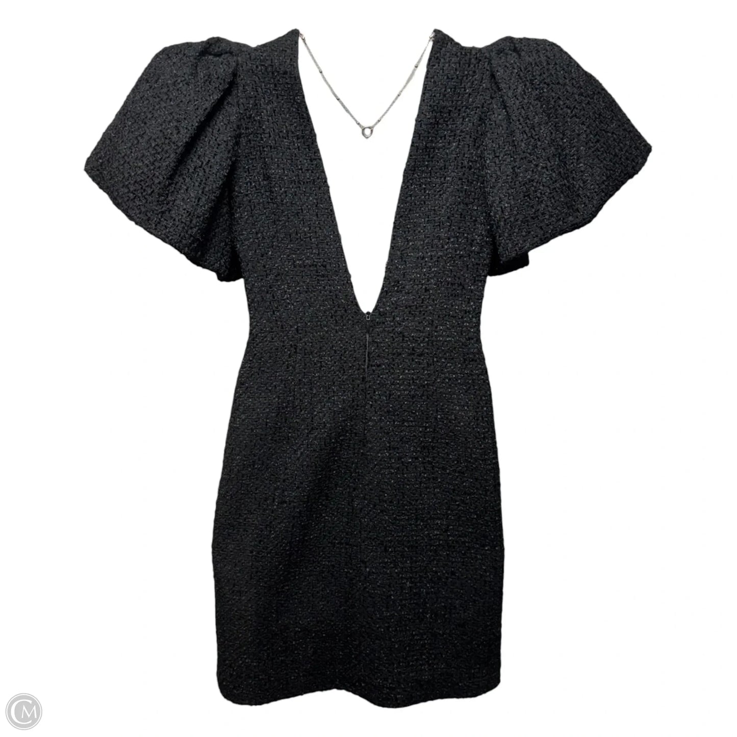 Dana Tweed Mini Dress By Leo Lin In Black, Size: 4