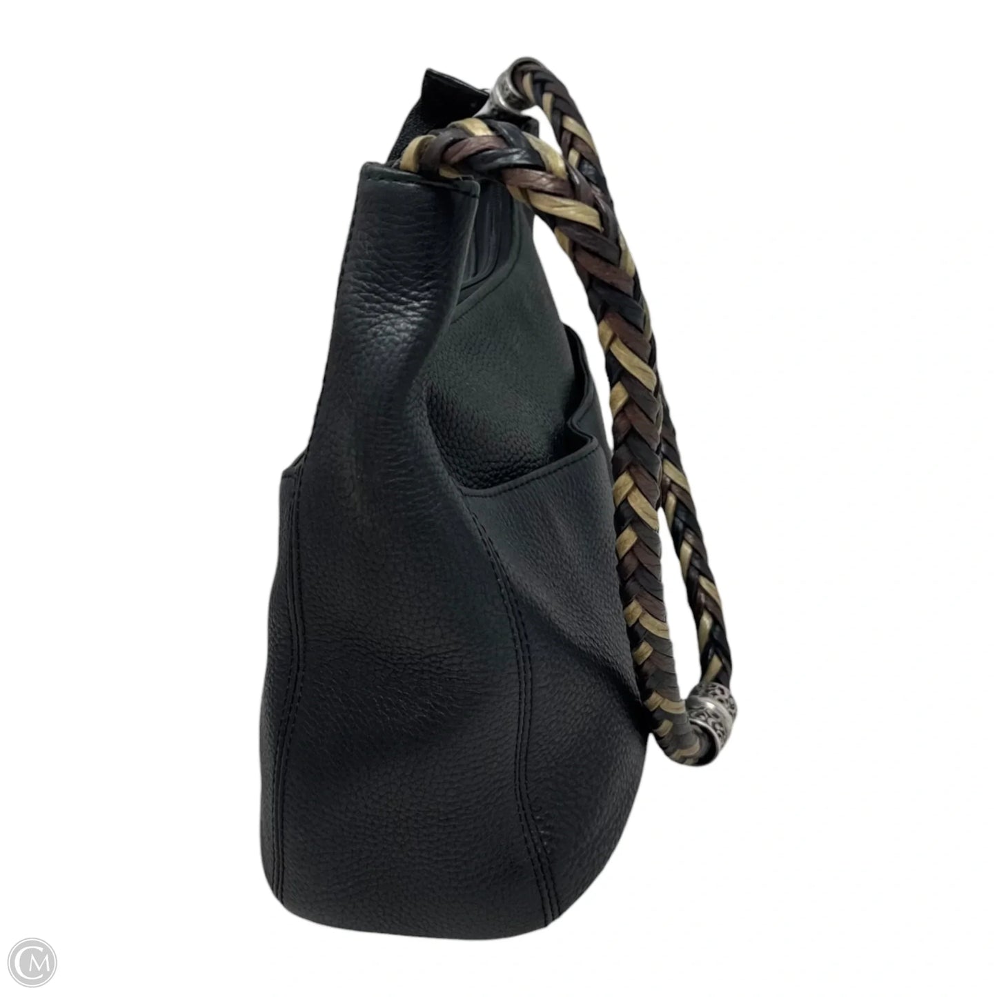 Barbados Braid Strap Handbag Leather By Brighton, Size: Medium