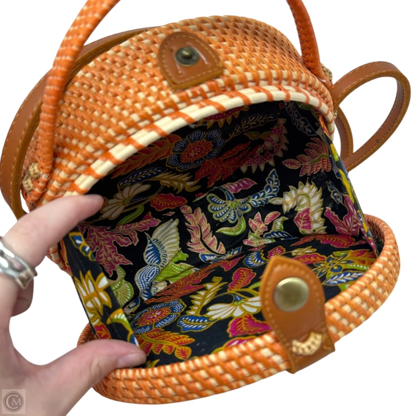 Woven Canteen Crossbody Unbranded, Size: Small