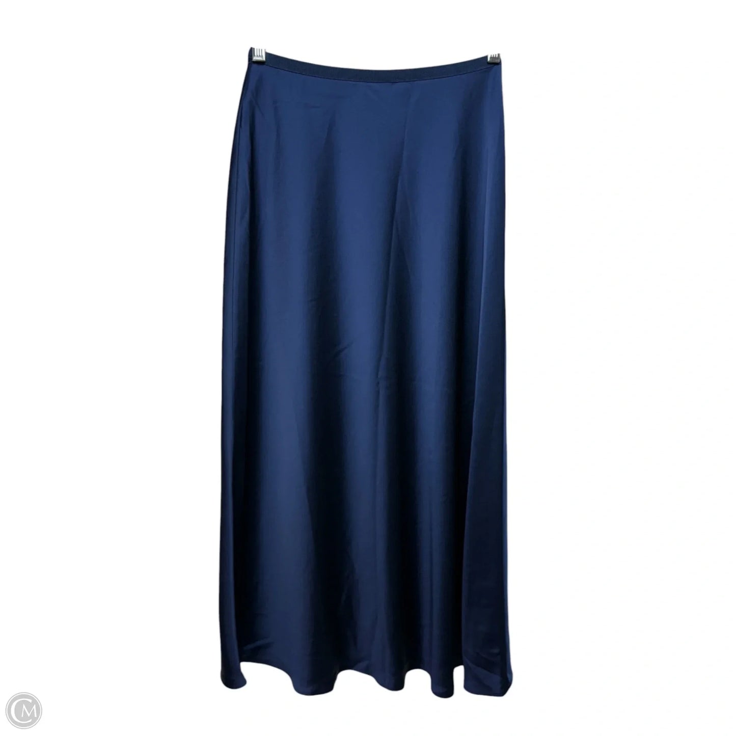 Satin Slip Skirt By Uniqlo In Blue, Size: Xs