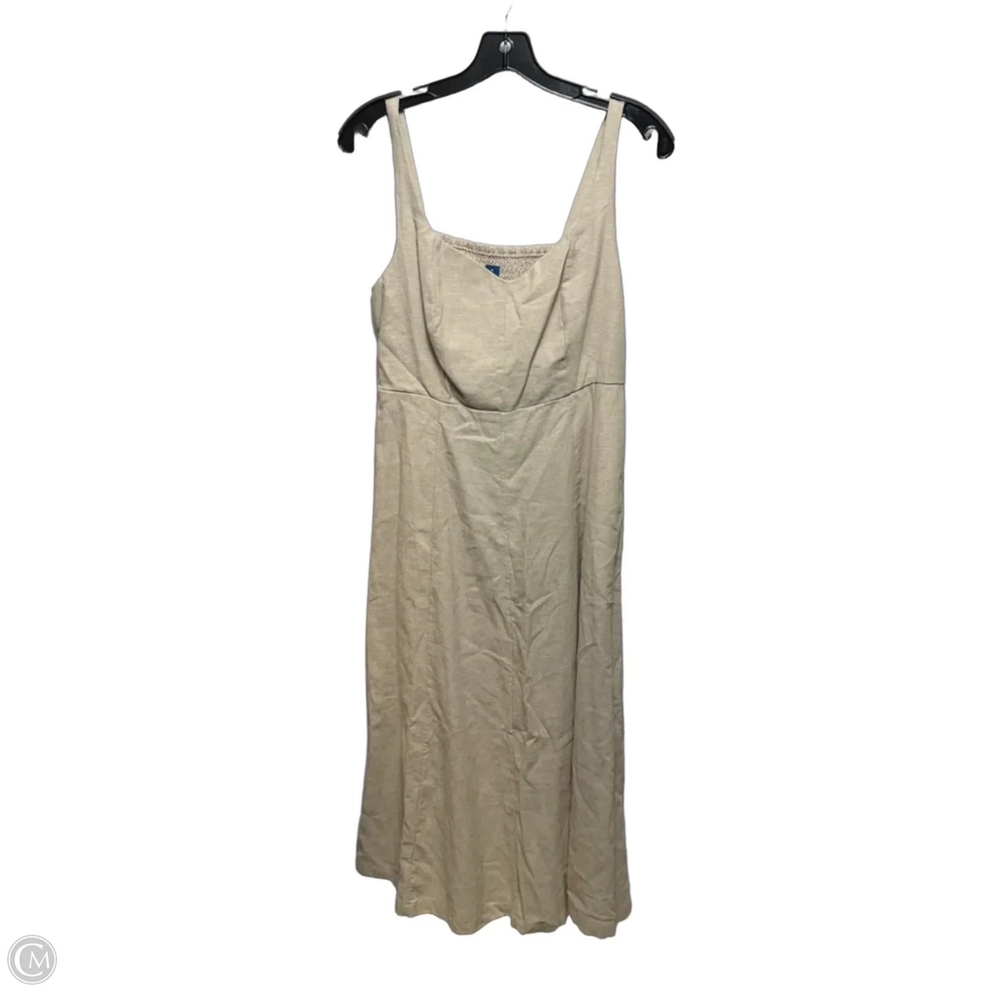 old navy linen dress Women's Fit & Flare Mini - Yellow and xl (18)machine wash according to the care instruction label . Fit & Flare Sleeveless Linen-Blend