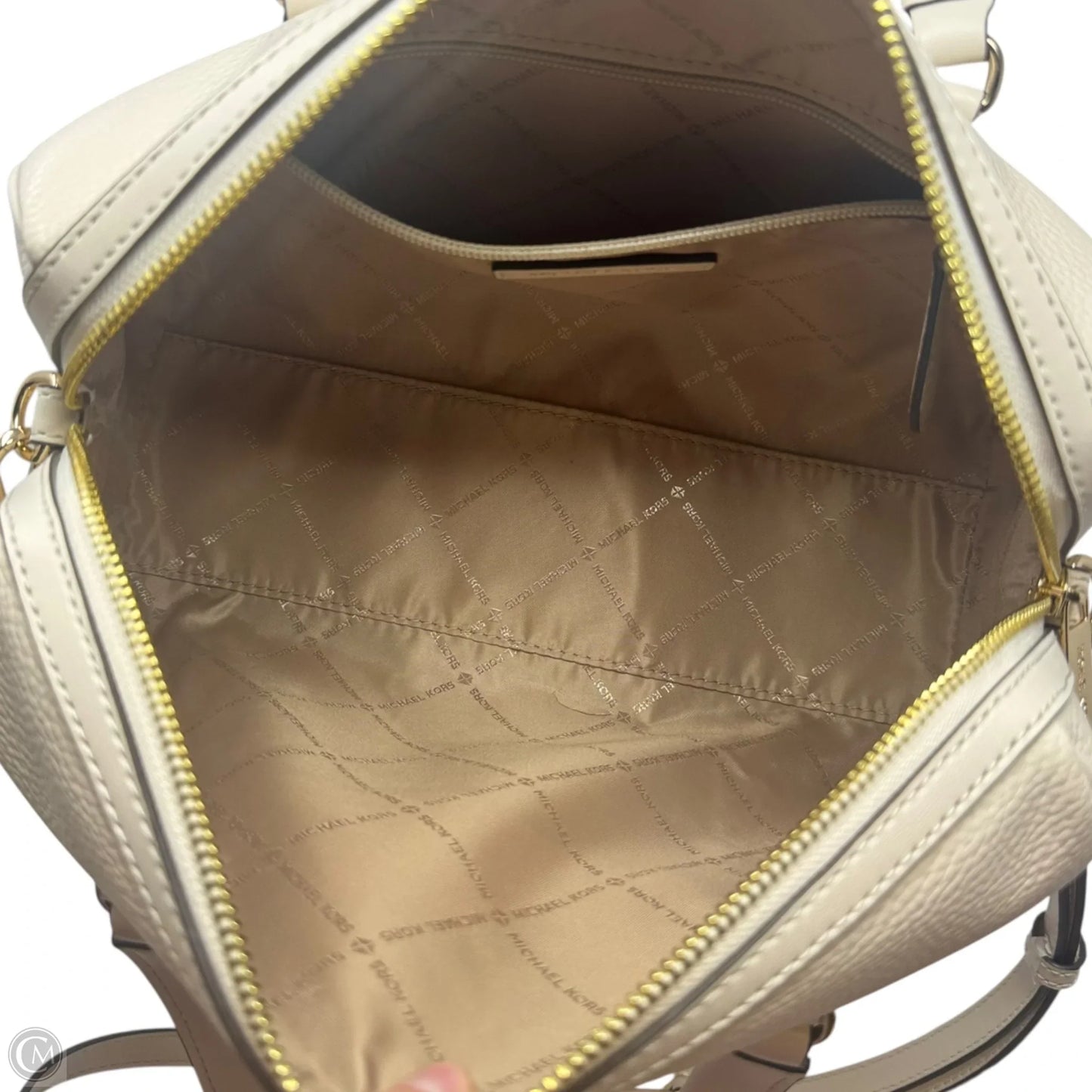 Jet Set Duffle Handbag Leather By Michael By Michael Kors, Size: Medium