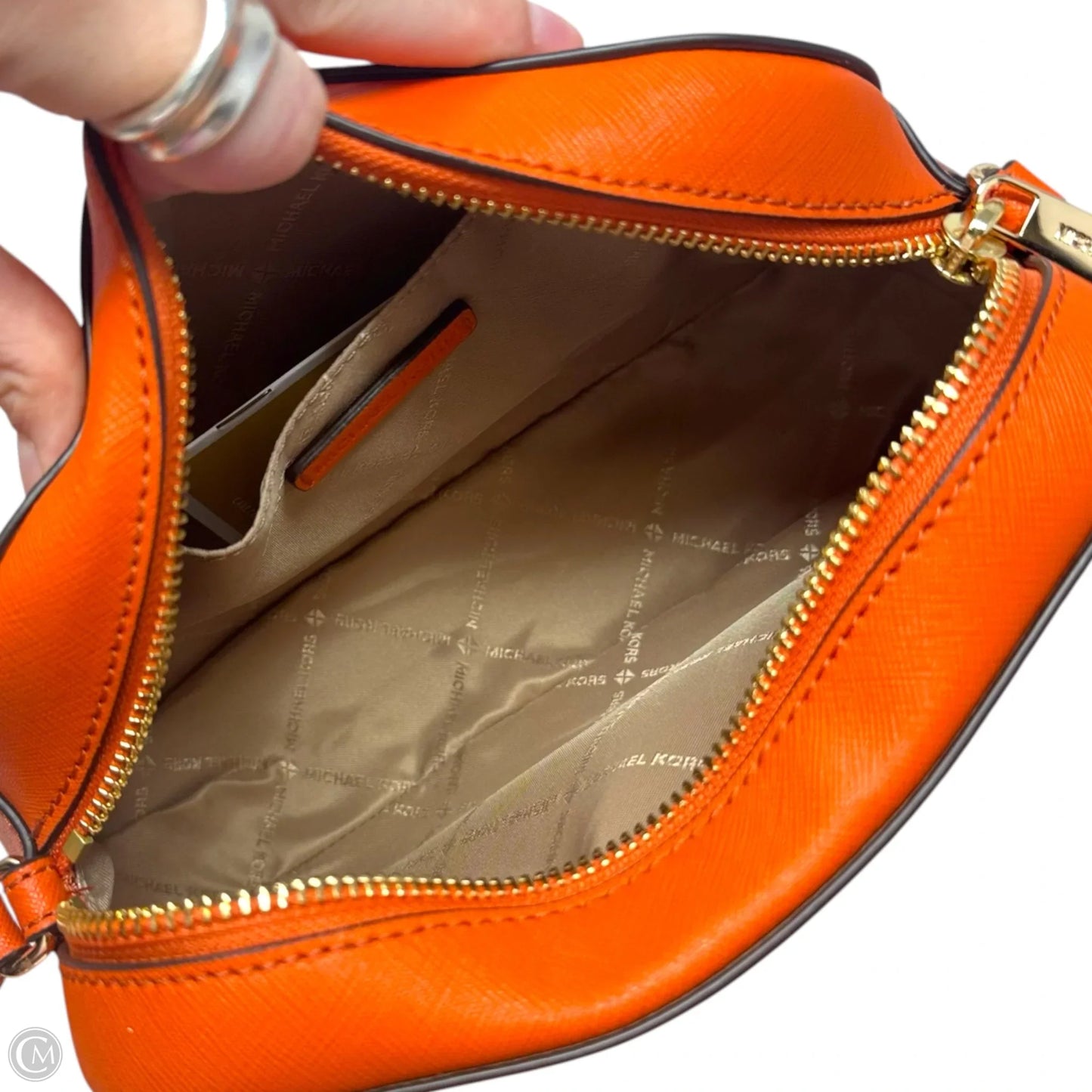 Crossbody Leather By Michael By Michael Kors, Size: Medium