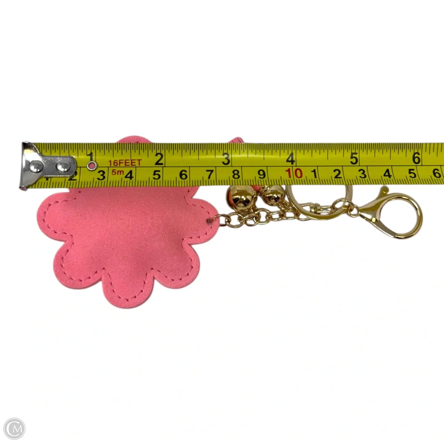 Puffy Rhinestone Flower Key Chain Unbranded