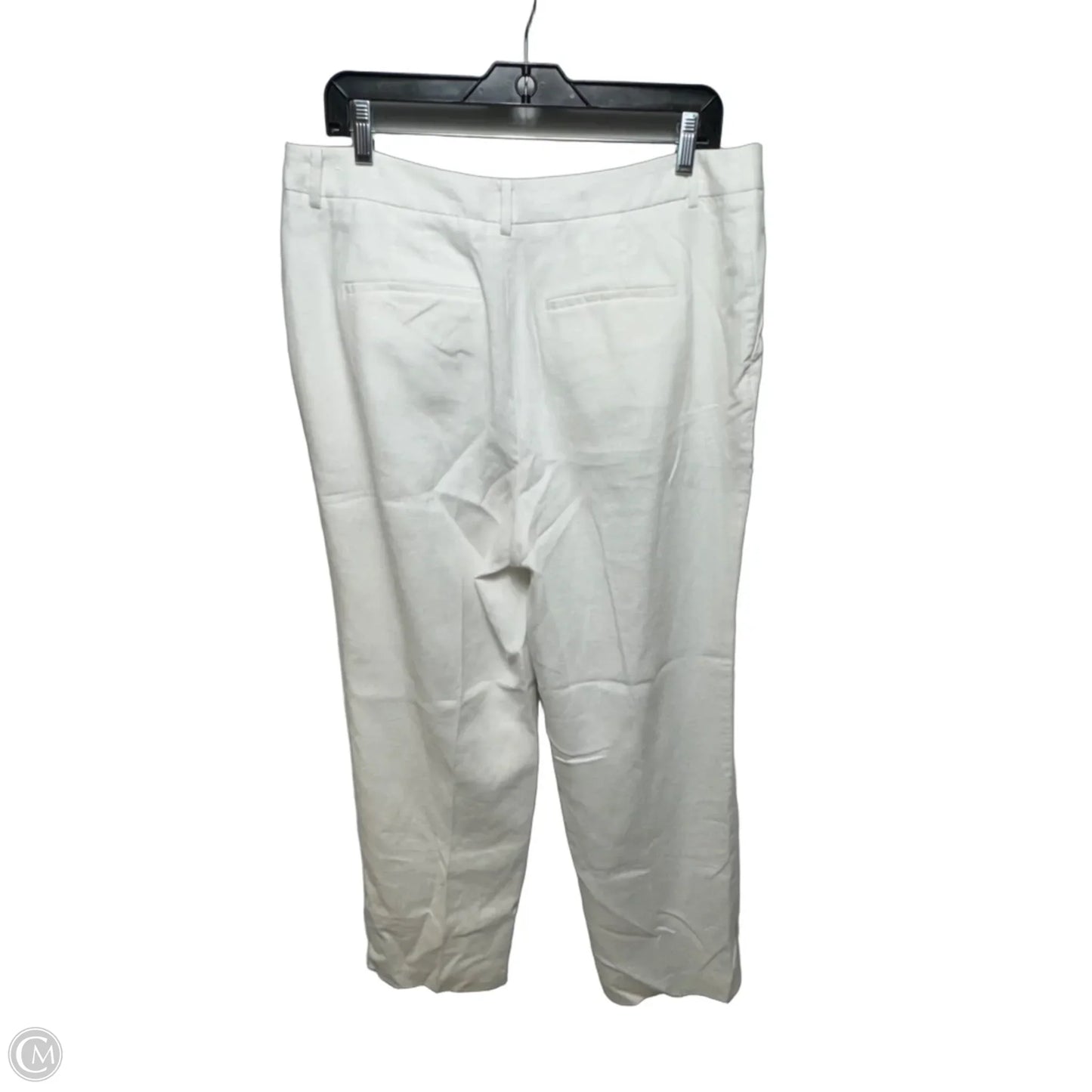 Southampton Straight Leg Pants Linen By Talbots In White, Size: 12