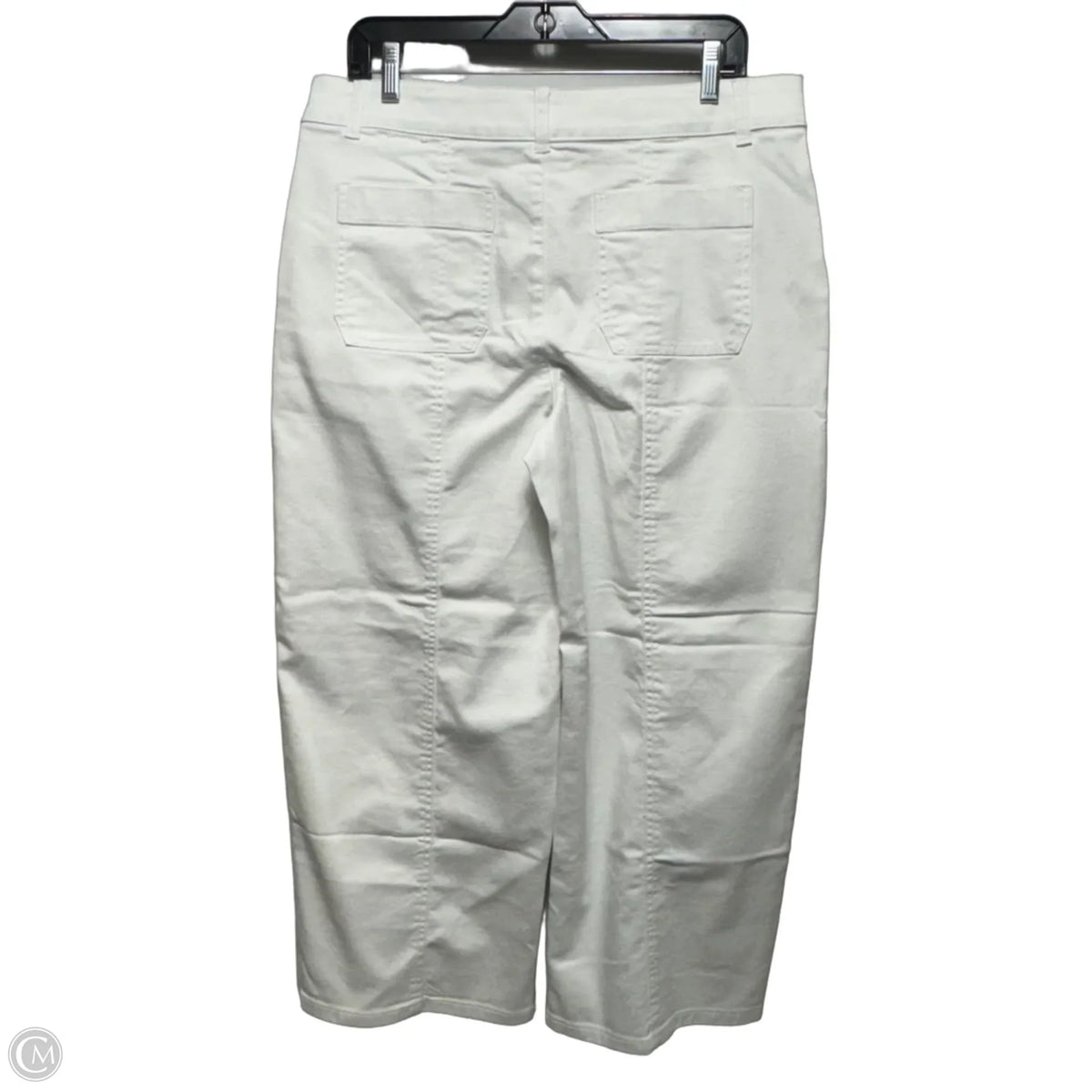 Jeans Cropped By Talbots In White, Size: 12