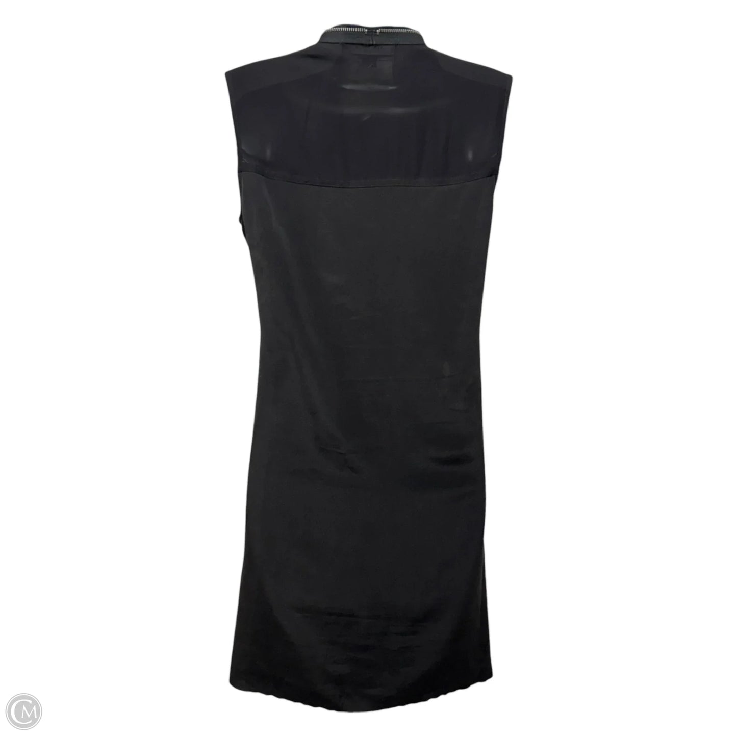 Silk Zip Dress Designer By All Saints In Black, Size: S