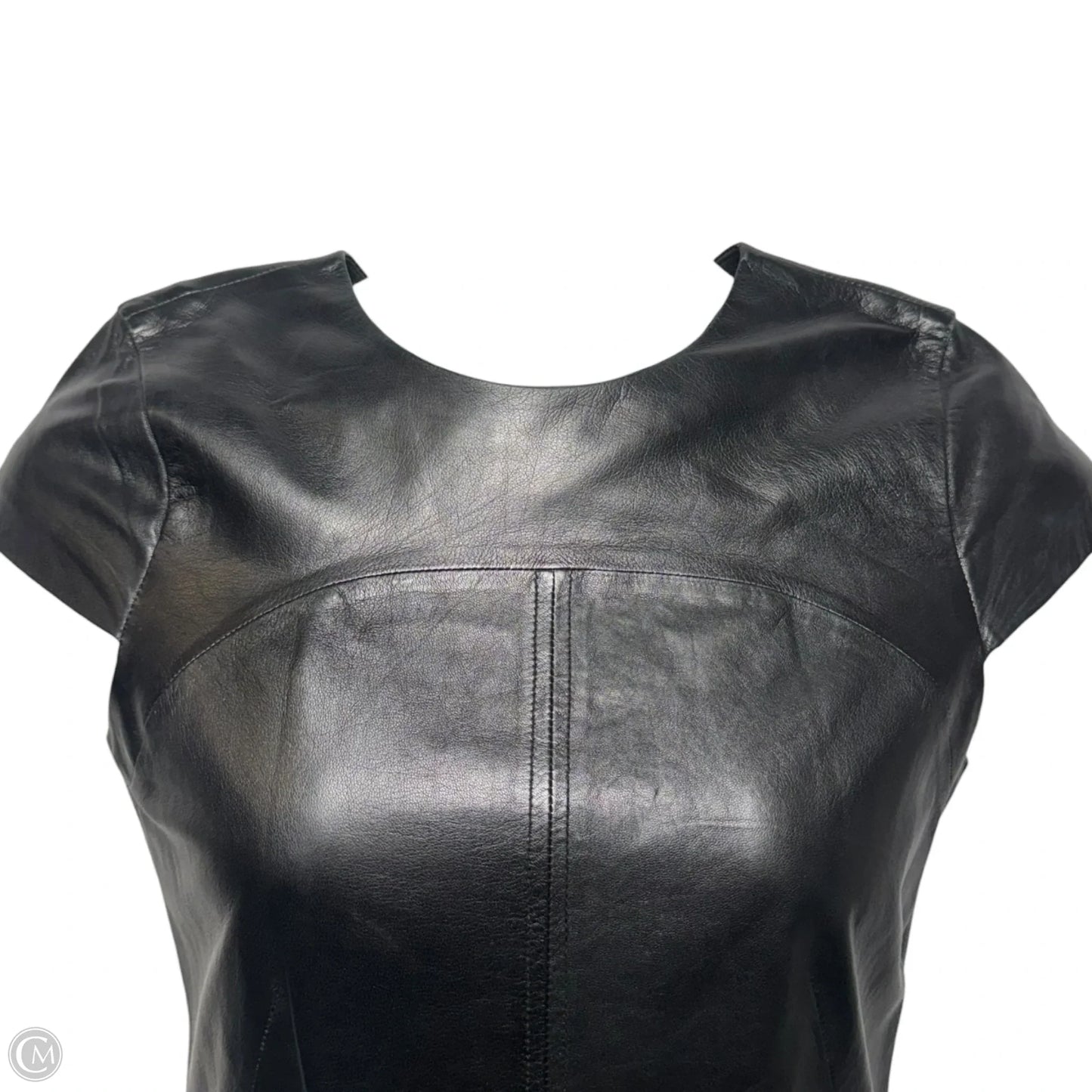 Leather Dress Casual Short By Vince In Black, Size: 8