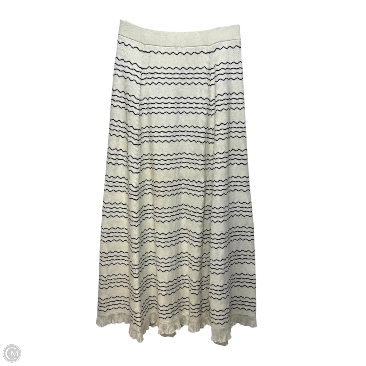 Skirt Maxi By Maeve In Black & Cream, Size: M