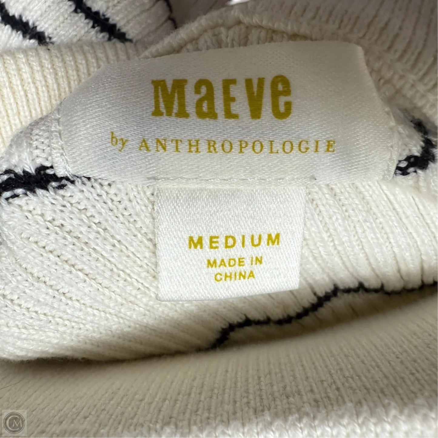 Skirt Maxi By Maeve In Black & Cream, Size: M