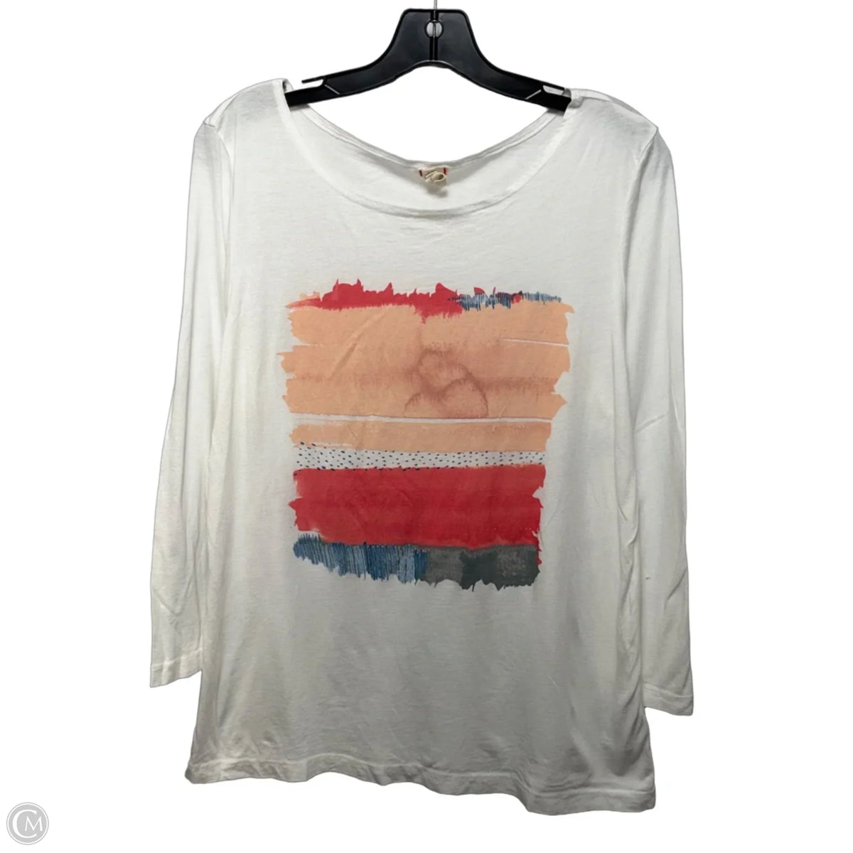 Top Long Sleeve By T.la In White, Size: L
