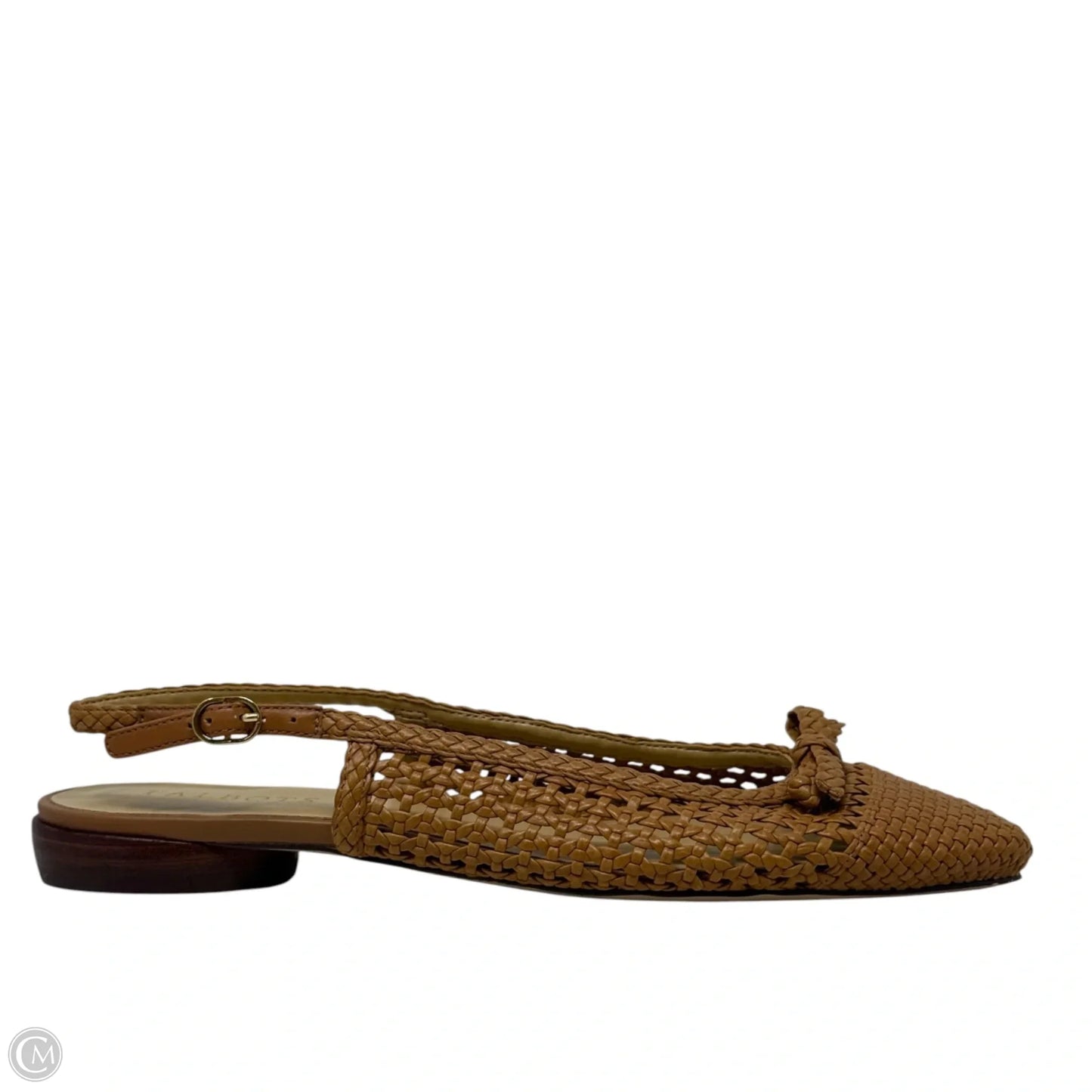 Olympia Open-Weave Slingback Flats By Talbots In Tan, Size: 7.5