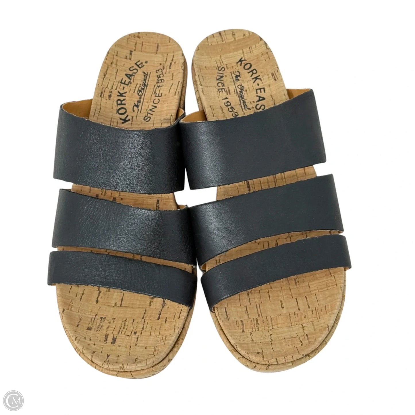 Menzie Wedge Sandals By Kork Ease In Black, Size: 6