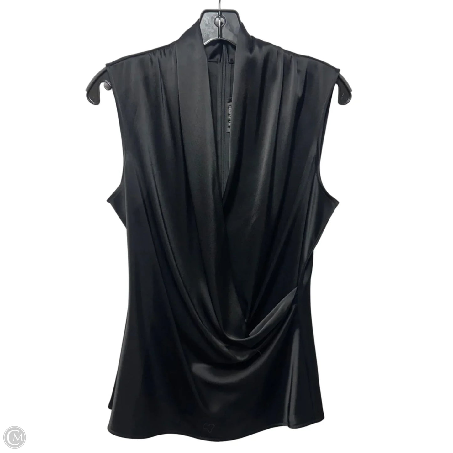 Cowl Wrap Top Sleeveless By St. John In Black, Size: 8