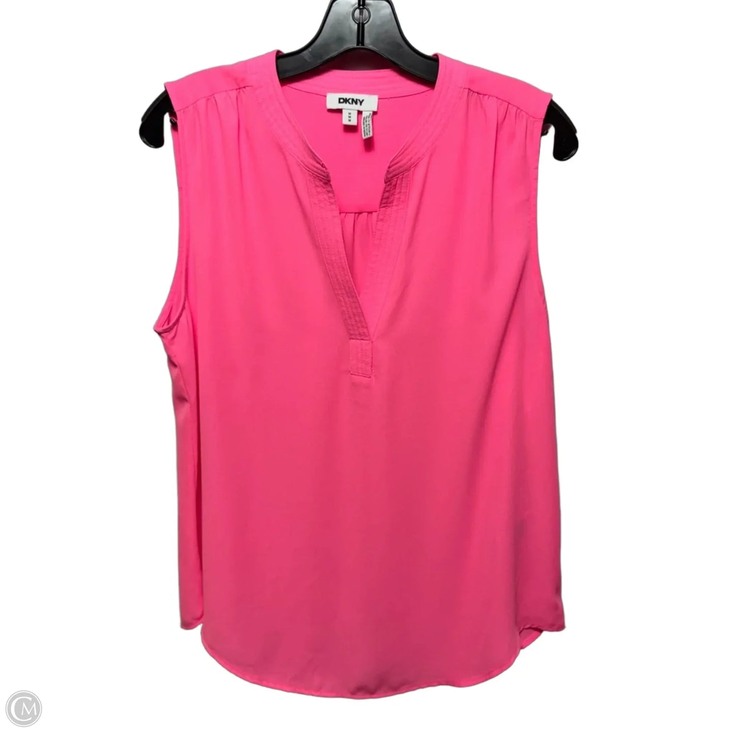 Top Sleeveless By Dkny In Pink, Size: M