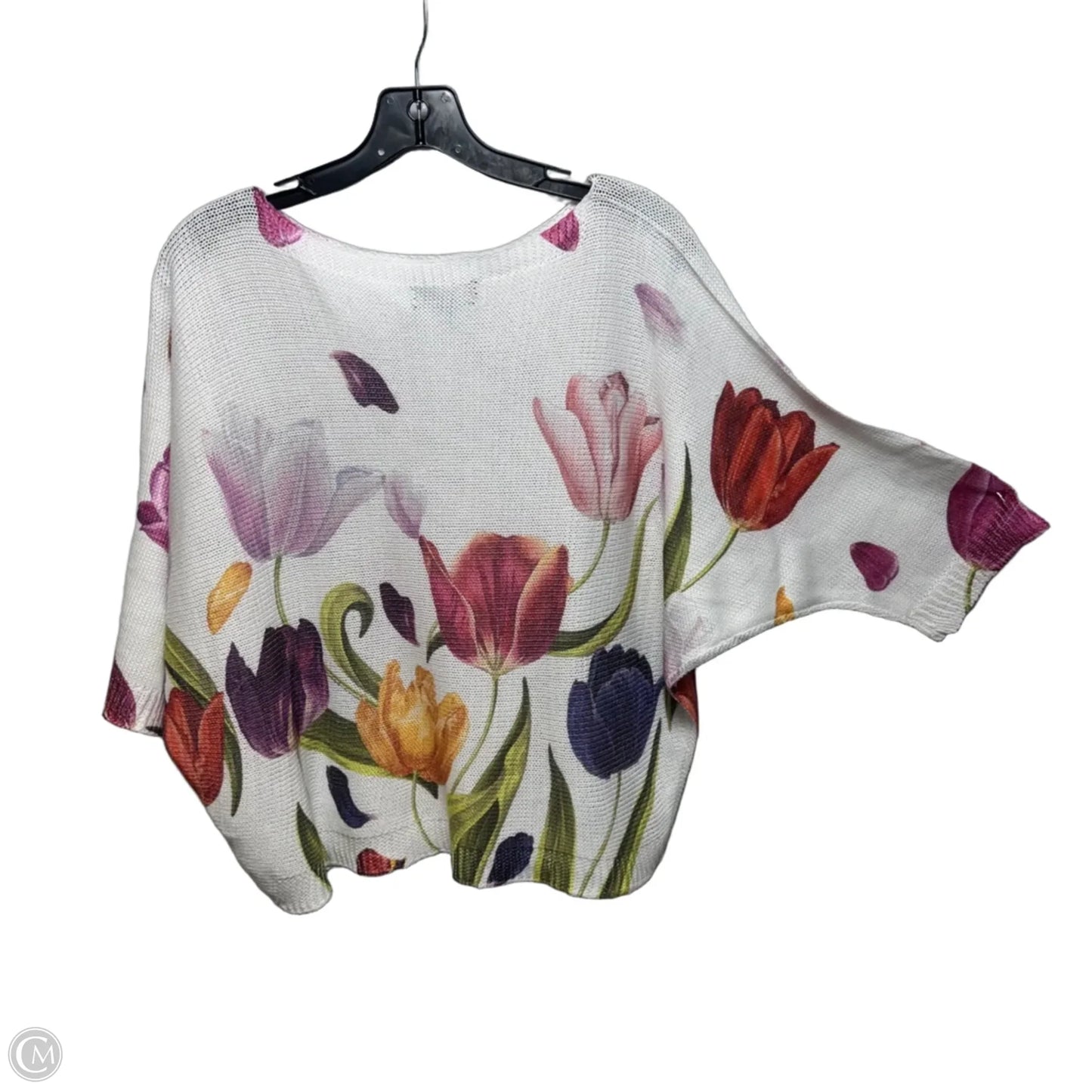 Sweater By Flora Ashley In Floral Print, Size: L