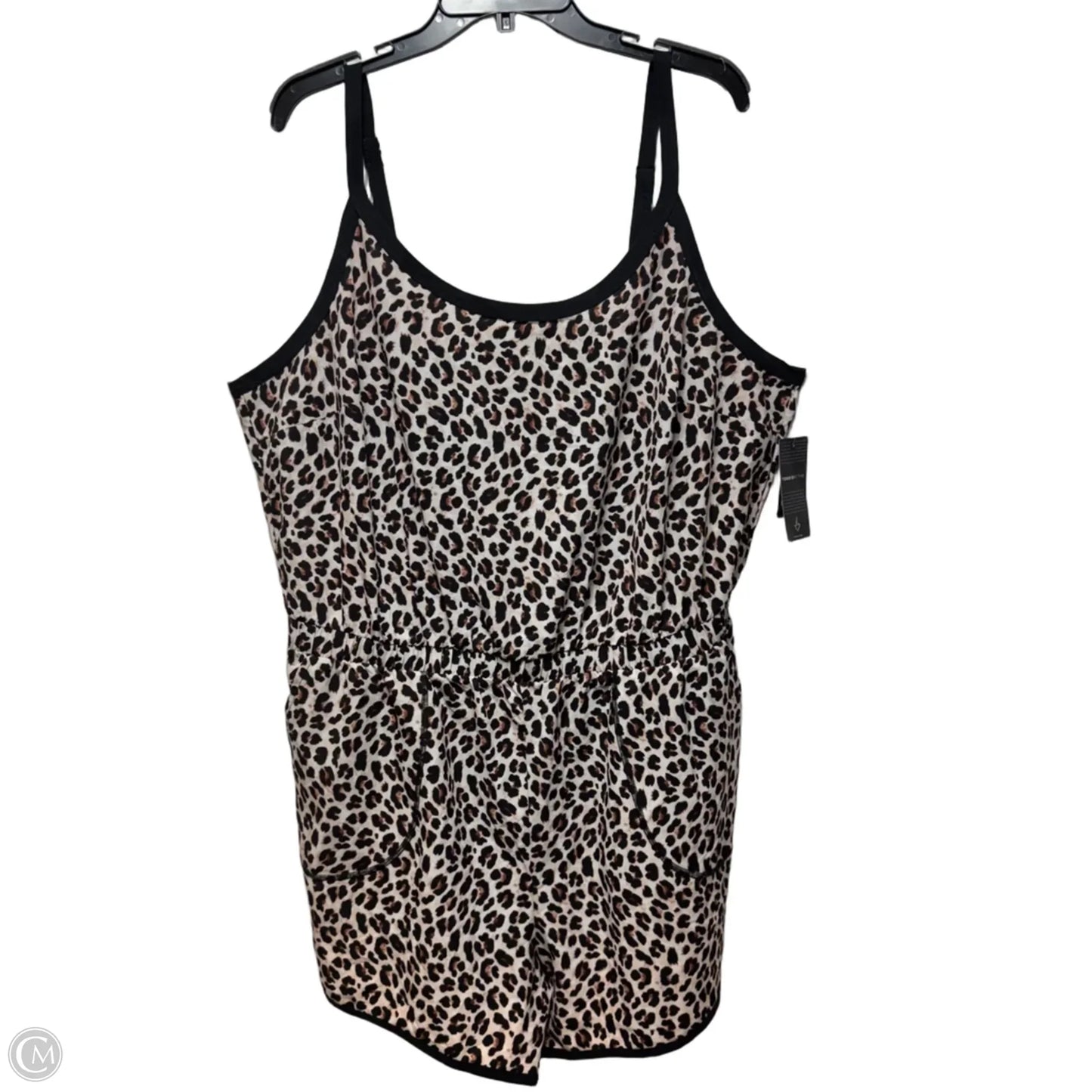 Athletic Romper By Torrid In Animal Print, Size: 2x