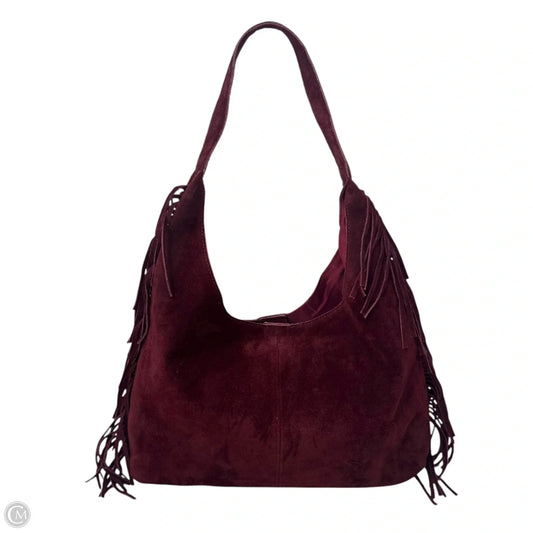 Fringe Suede Hobo Bag By Haute Hippie, Size: Medium