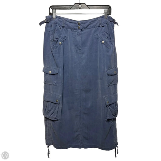 Cargo Skirt Maxi By Da-nang In Blue, Size: M
