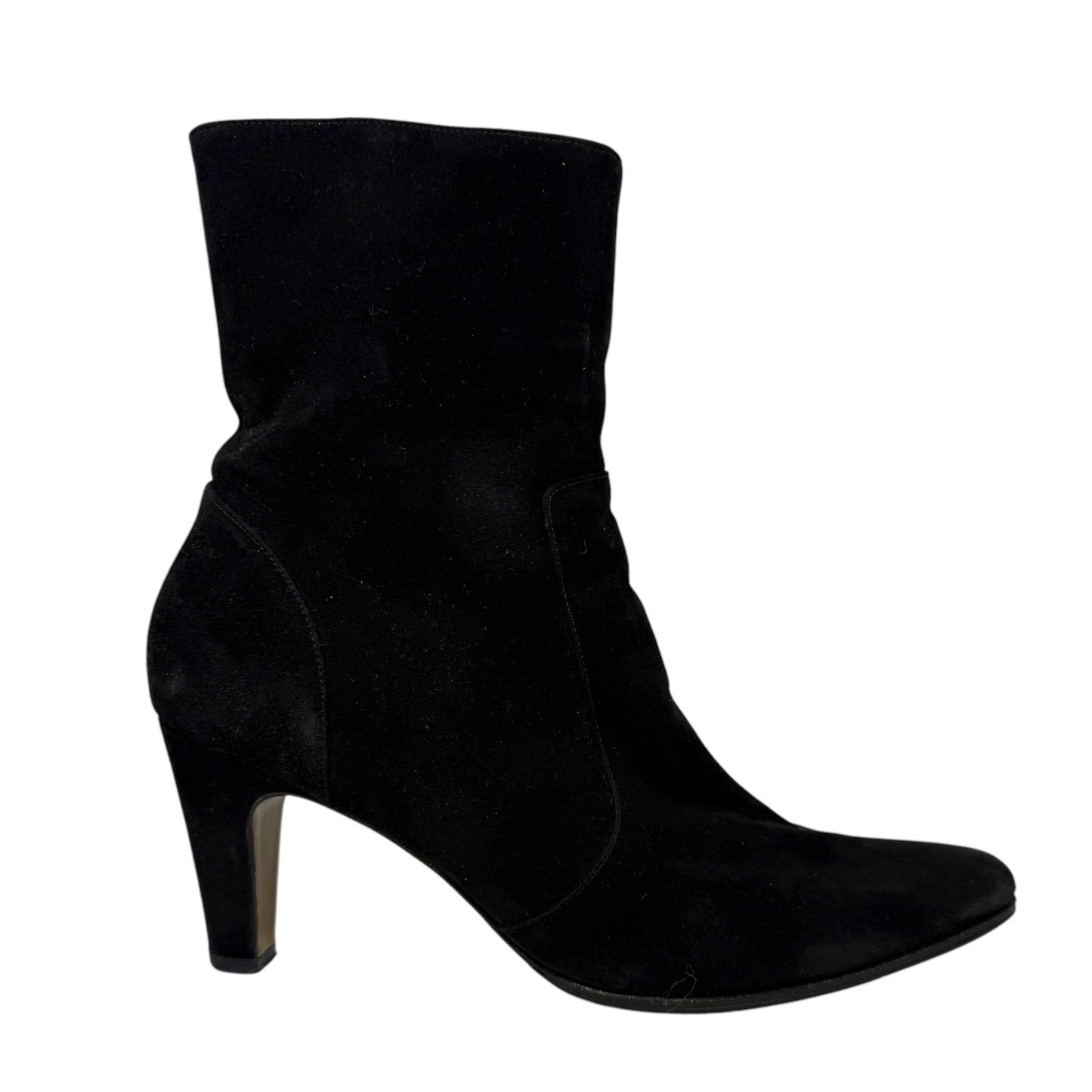 Boots Ankle Heels By Charles Jourdan In Black, Size: US 8/EU 38.5