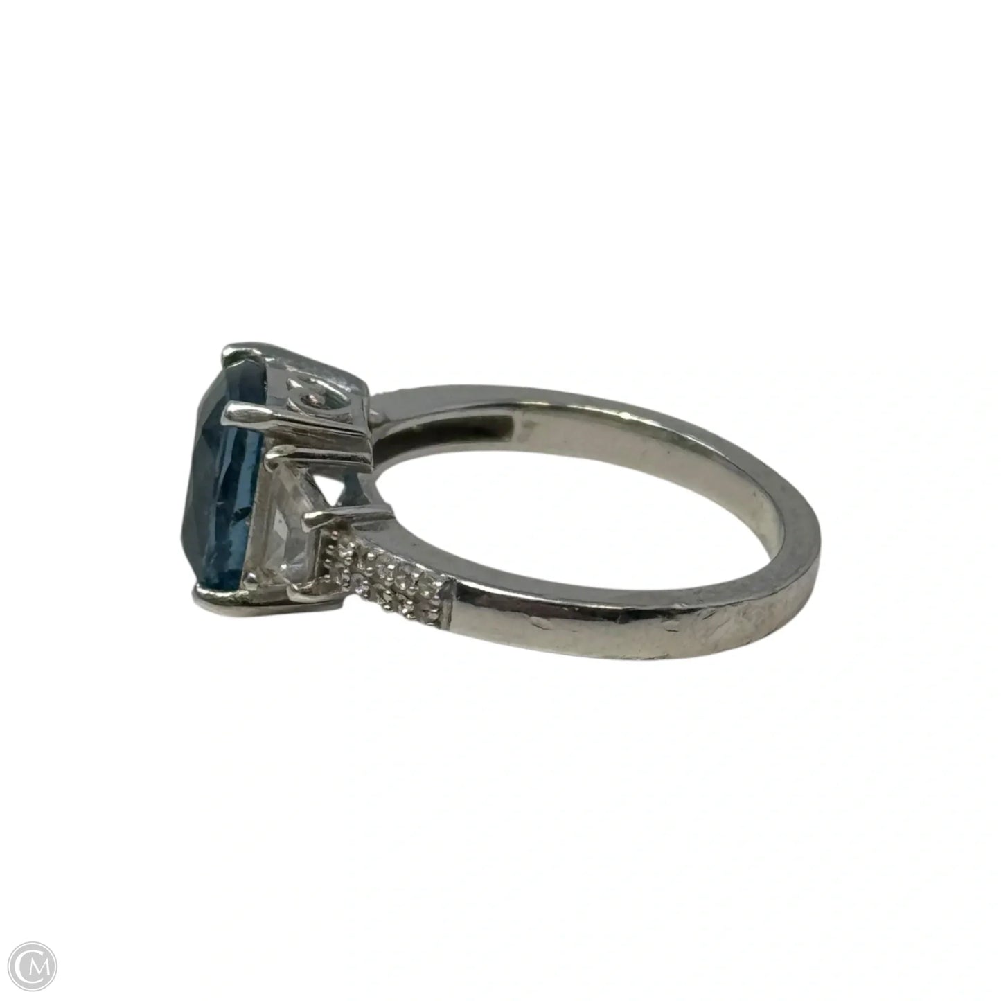 Blue Gem Sterling Silver Ring By D’Joy, Size: 7