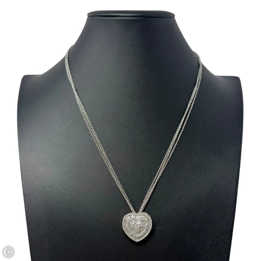 Heart Pendant on Three Strand Chain Necklace