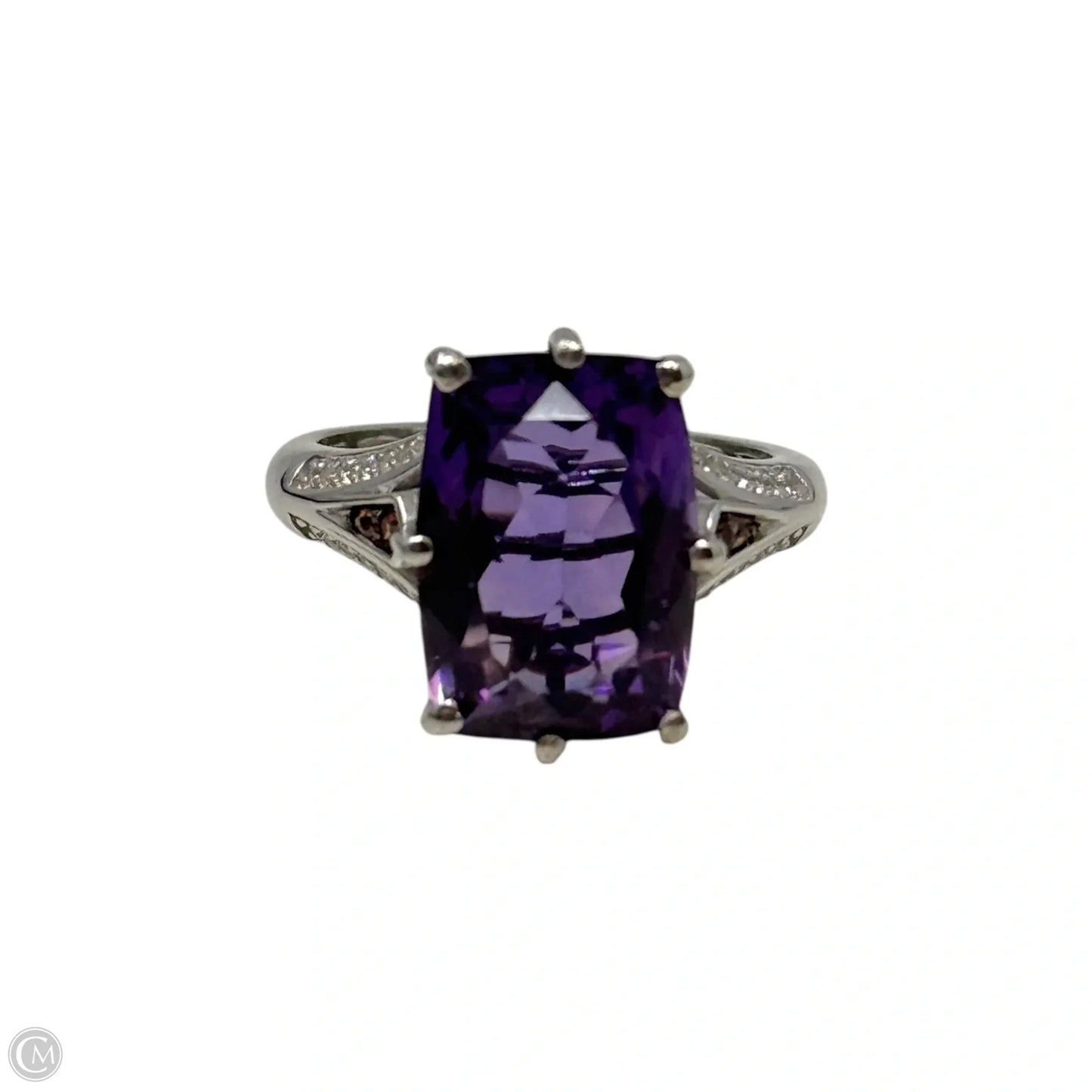 Amethyst Ring Sterling Silver By D’Joy, Size: 7