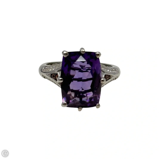 Amethyst Ring Sterling Silver By D’Joy, Size: 7