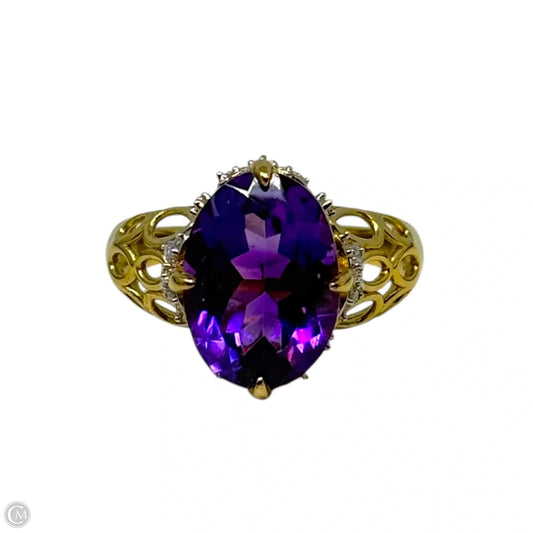 Amethyst Ring Sterling Silver By D’Joy, Size: 7