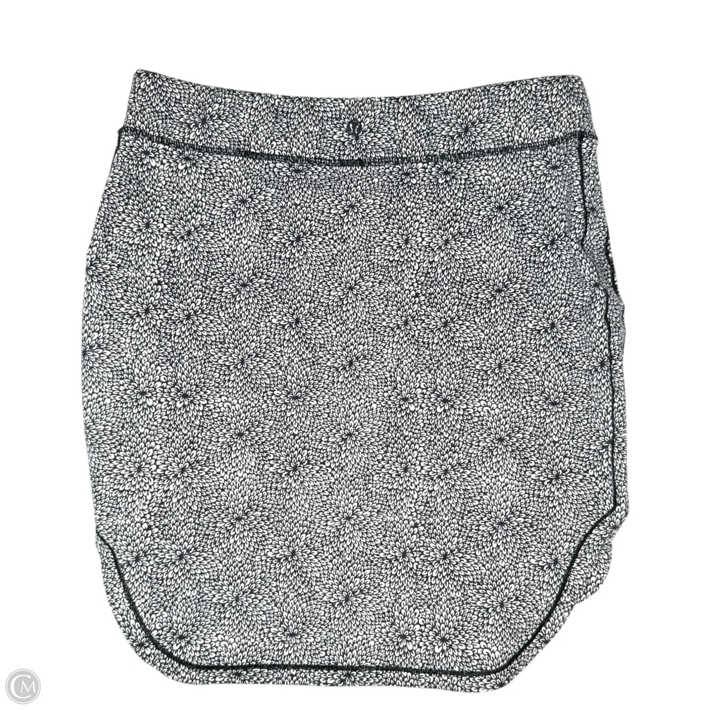 Athletic Skirt By Lululemon In Black & White, Size: S (ESTIMATED)