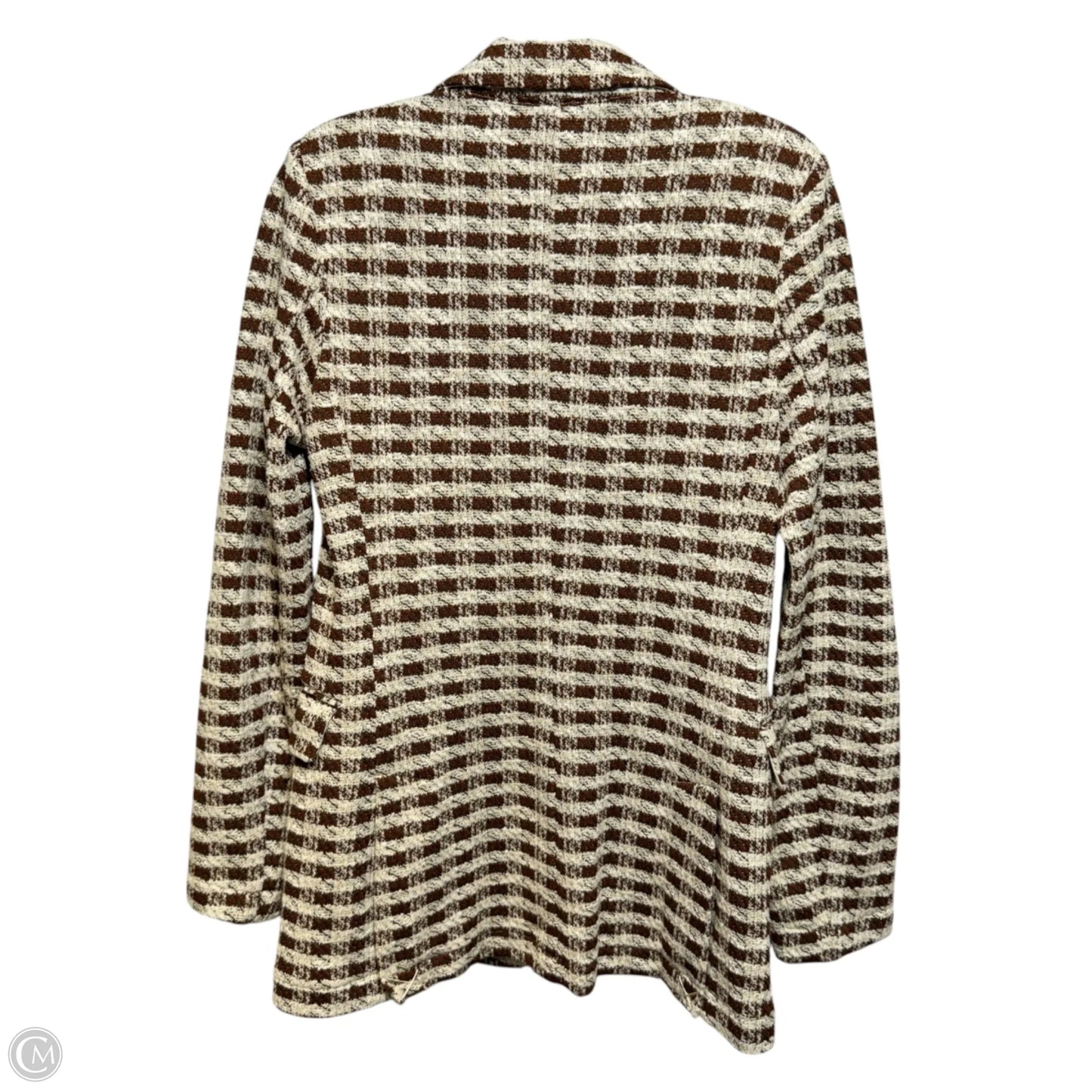 Blazer By Dolan Left Coast In Brown & Cream, Size: Xs