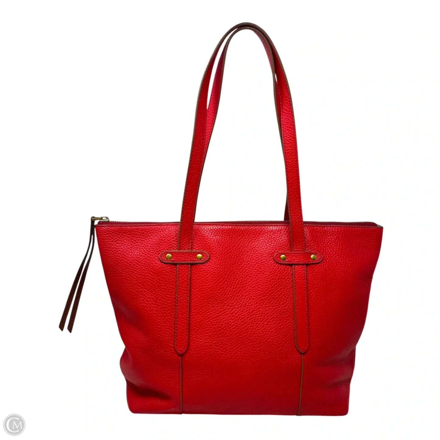 Tote Leather By Fossil, Size: Medium