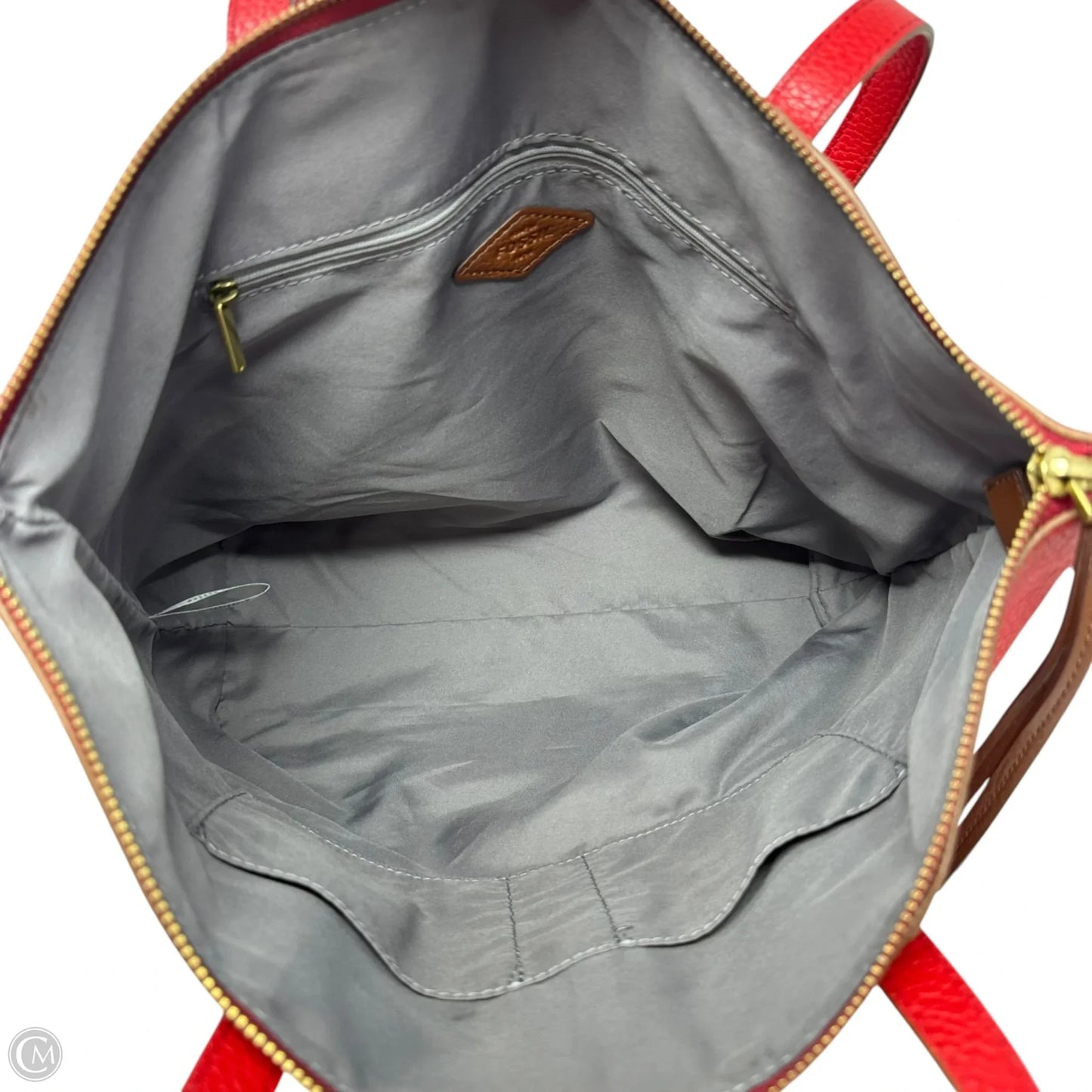 Tote Leather By Fossil, Size: Medium