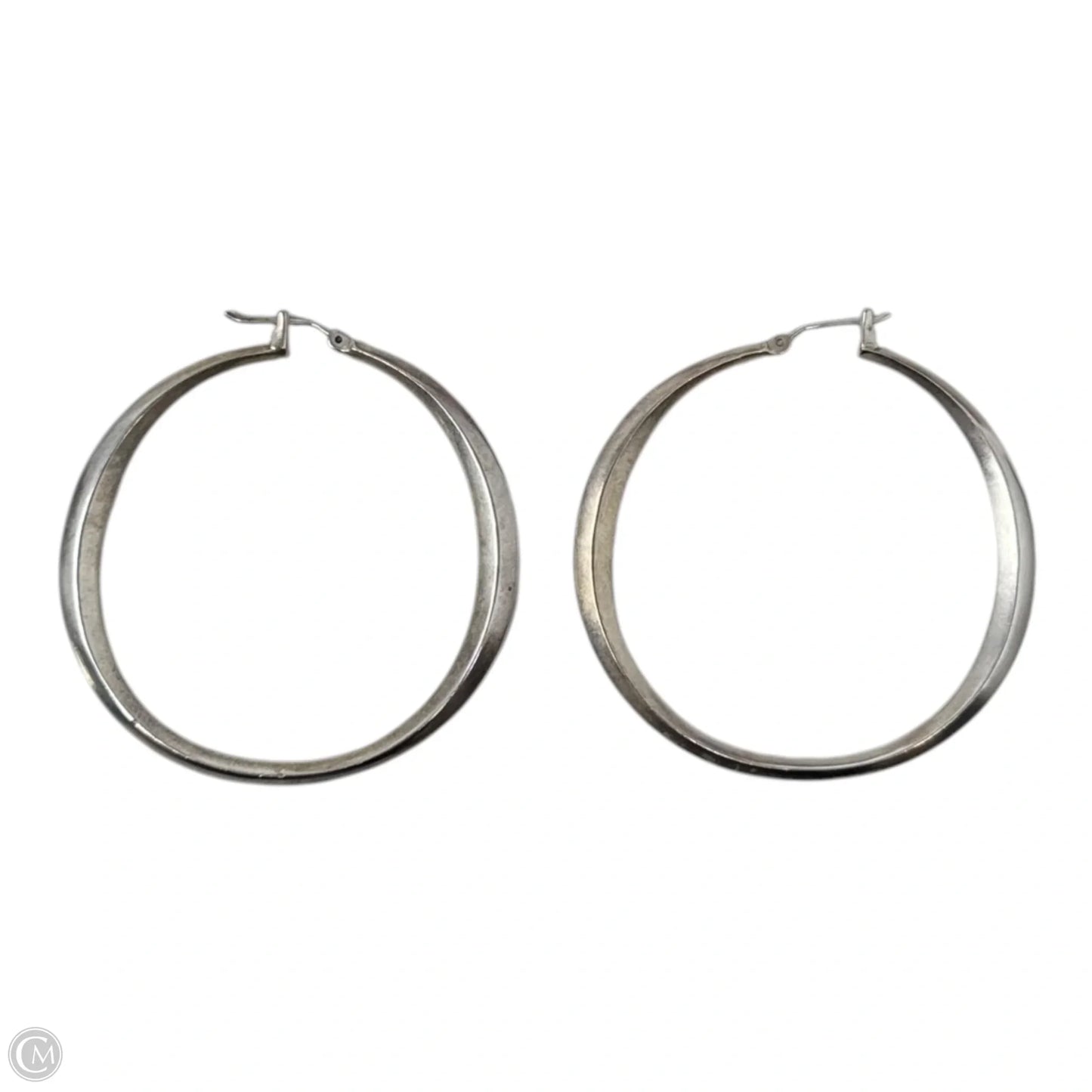 Silver Tone Hoop Earrings