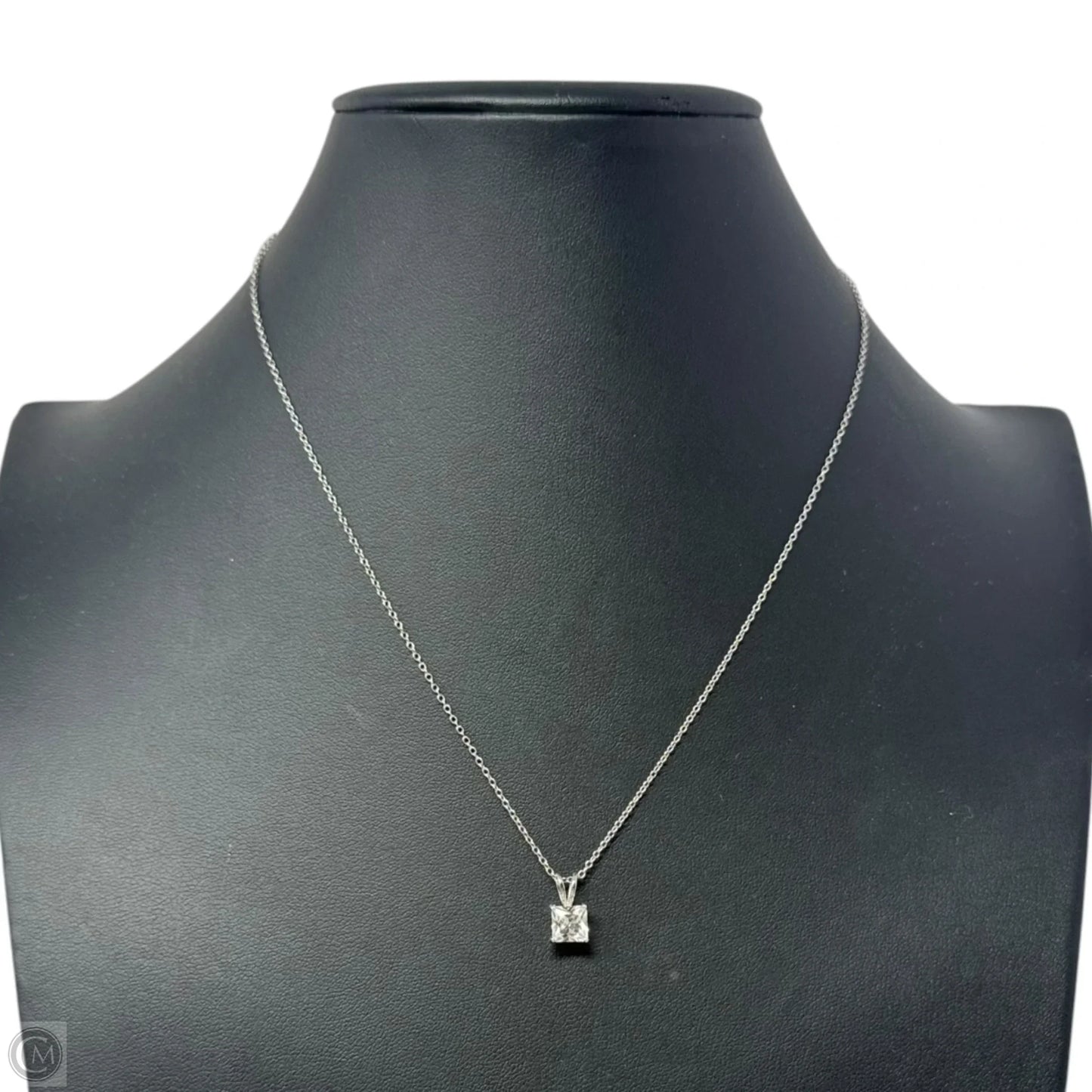 CZ Pendant Necklace Sterling Silver