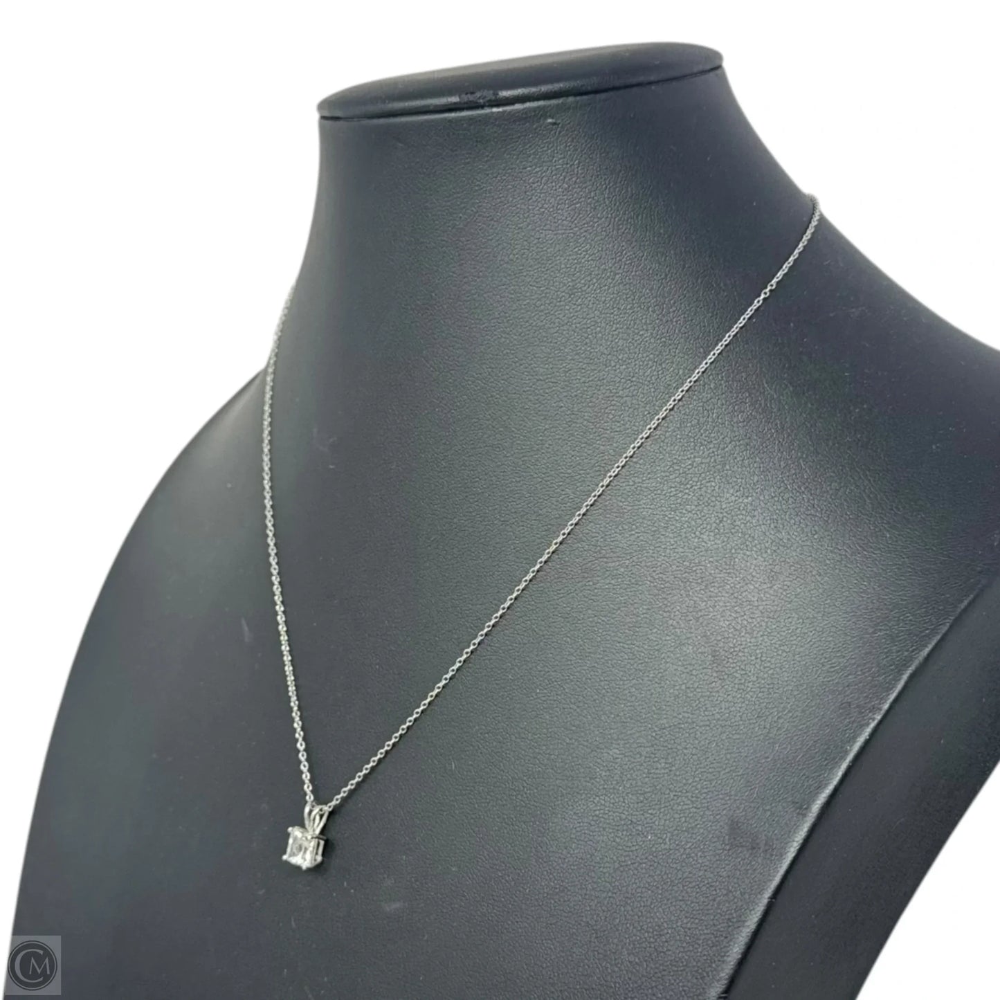 CZ Pendant Necklace Sterling Silver