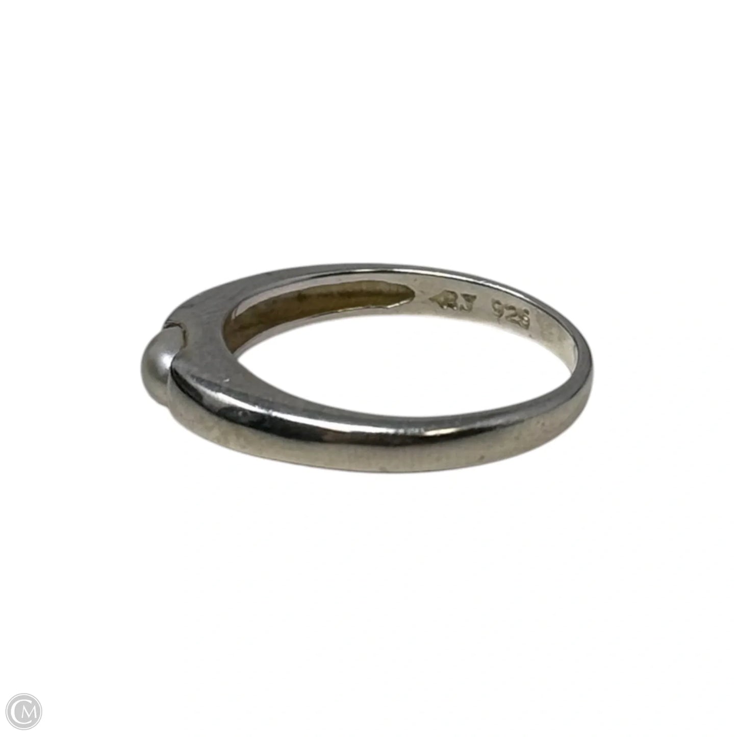 Channel Set Pearl Ring Sterling Silver By Avon, Size: 7