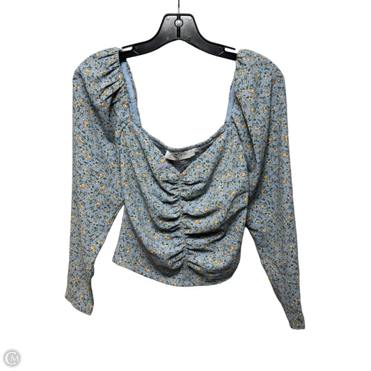 Top Long Sleeve By Astr The Label In Floral Print, Size: Xs