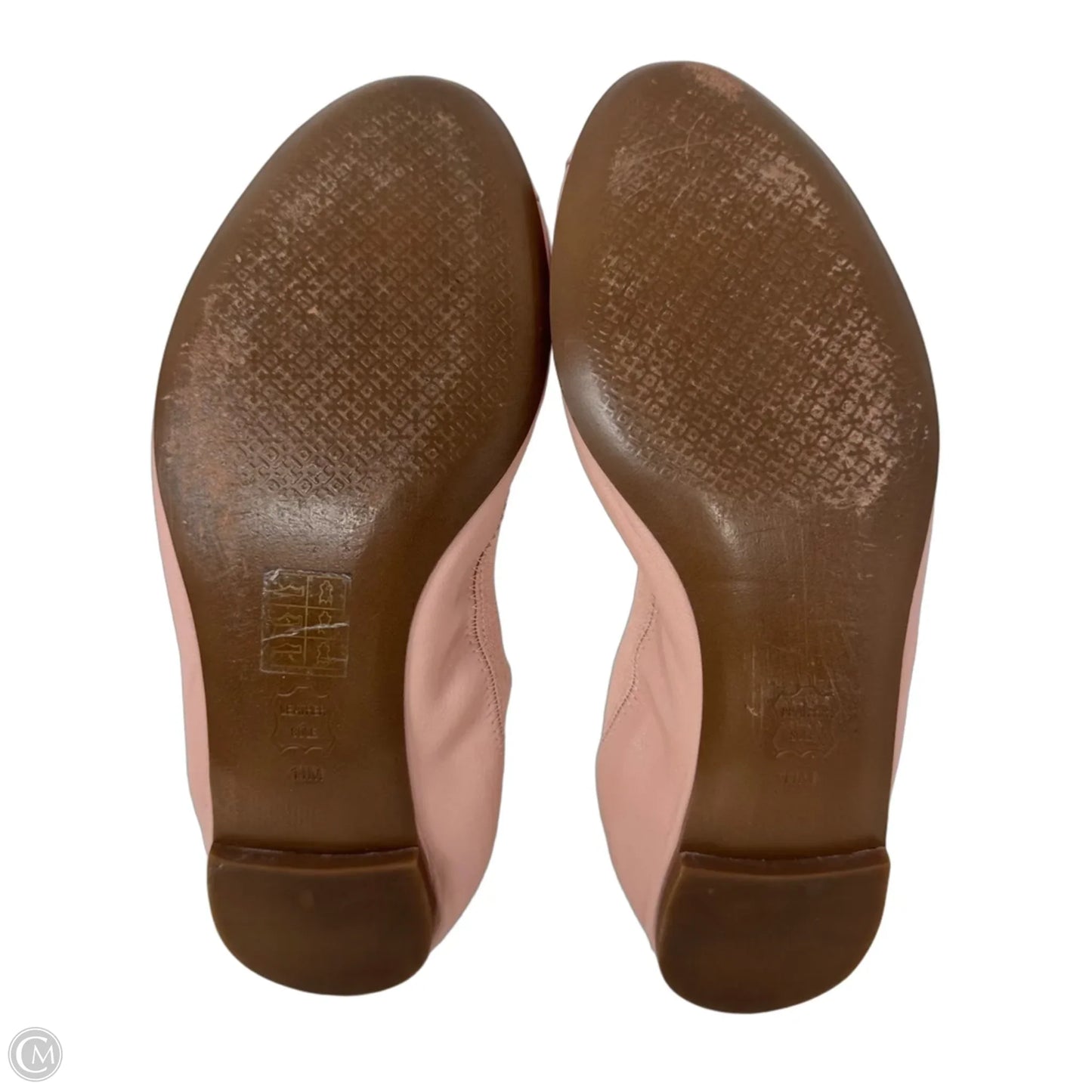 Ballet Flat Shoes Designer By Tory Burch In Pink, Size: 11