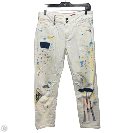 Splatter Patchwork Pants Cargo & Utility By Pilcro In Multi-colored, Size: 8/29