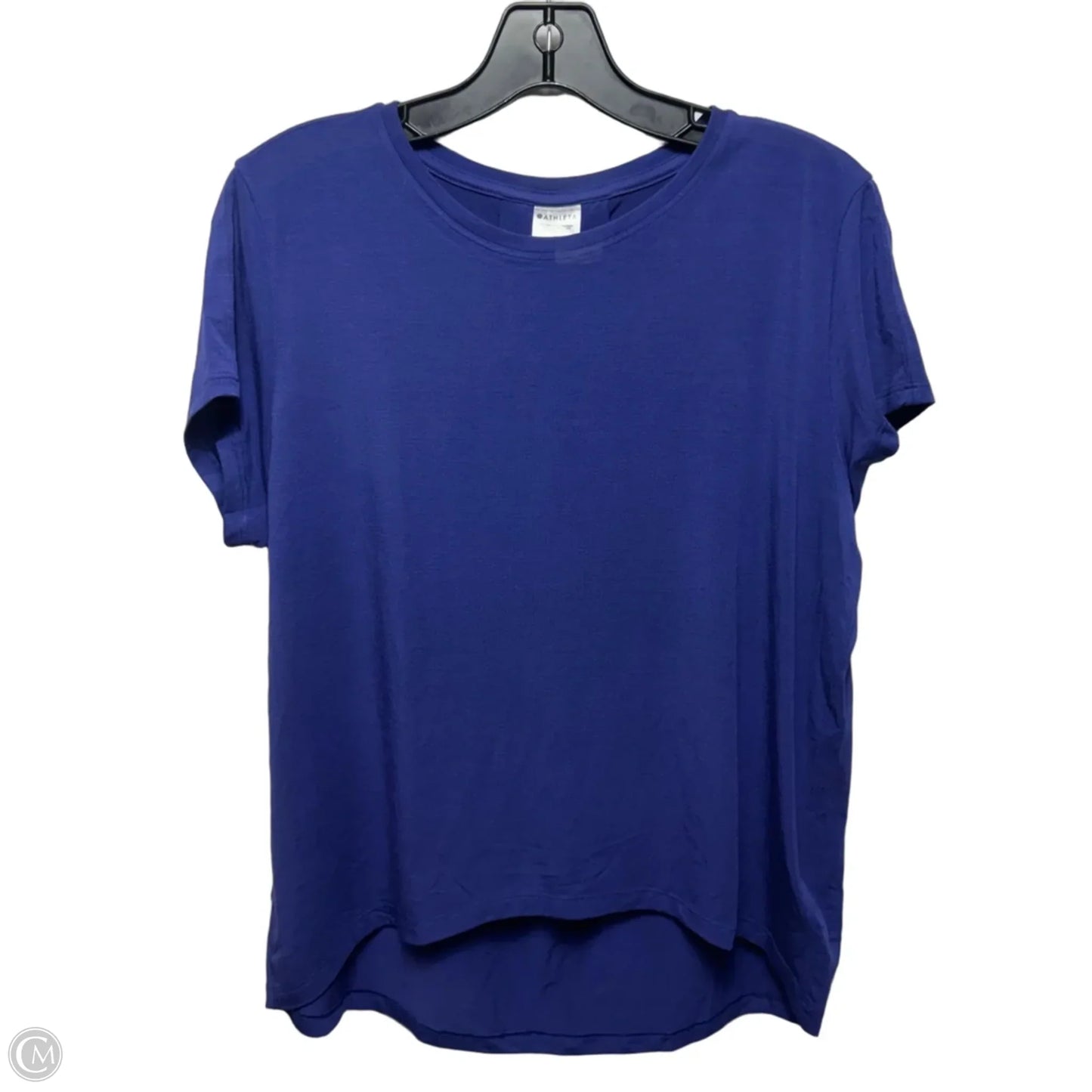 Top Short Sleeve Basic By Athleta In Blue/Purple, Size: Xs