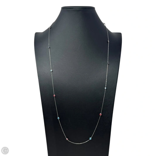 Evil Eye Station Necklace Sterling Silver
