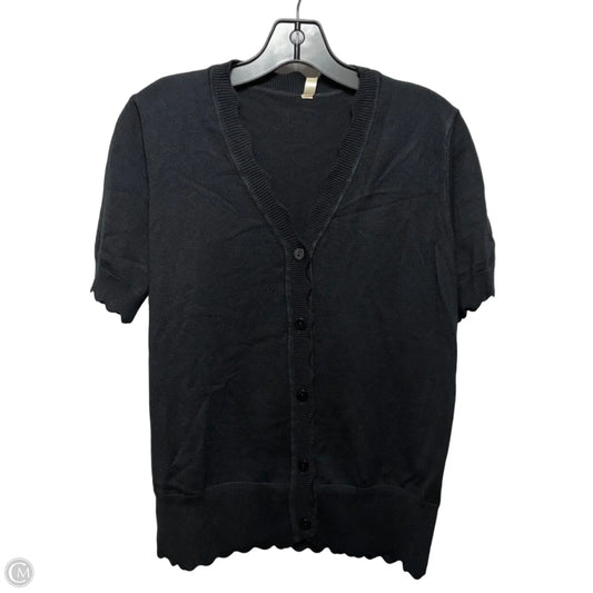 Top Short Sleeve By Grecerelle In Black, Size: L