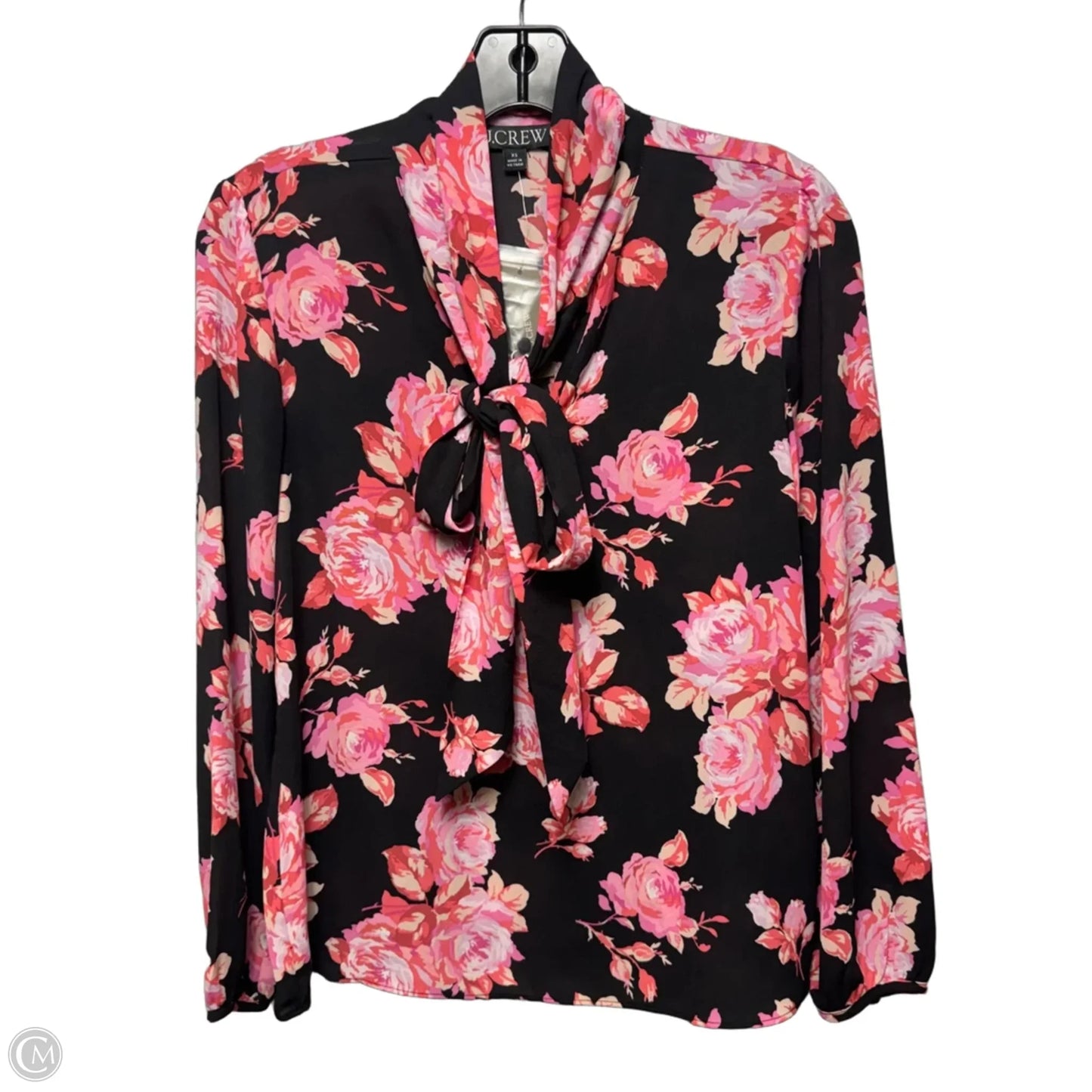 Top Long Sleeve By J. Crew In Floral Print, Size: Xs