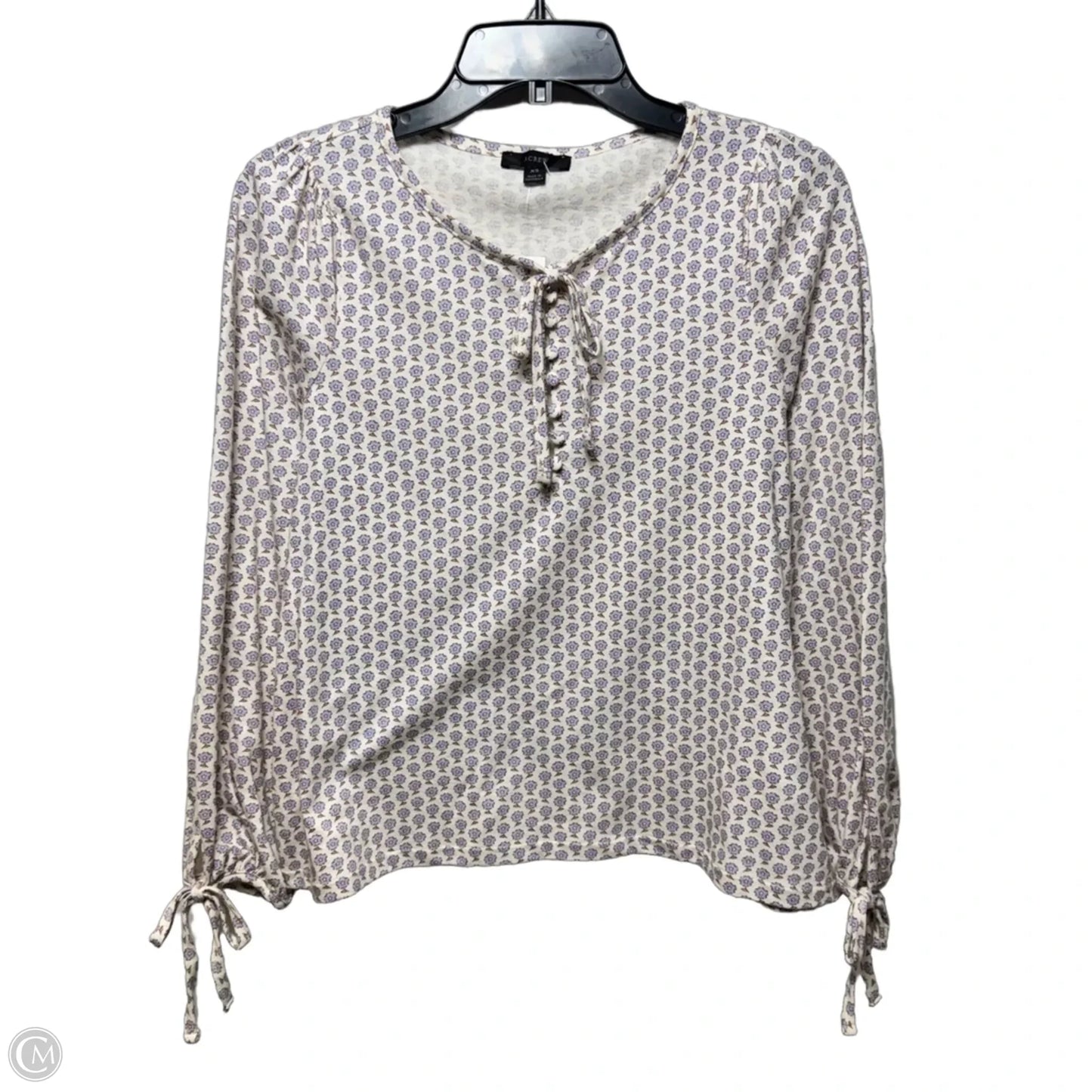Top Long Sleeve By J. Crew In Floral Print, Size: Xs