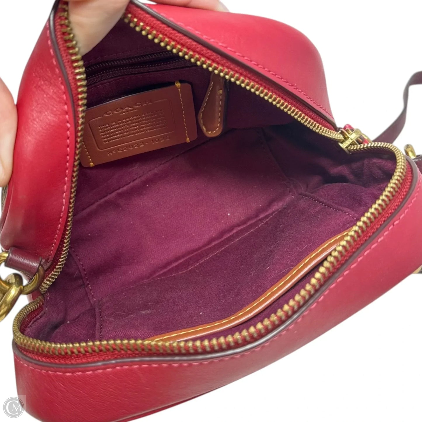 Colorblock Camera Crossbody Designer By Coach, Size: Small