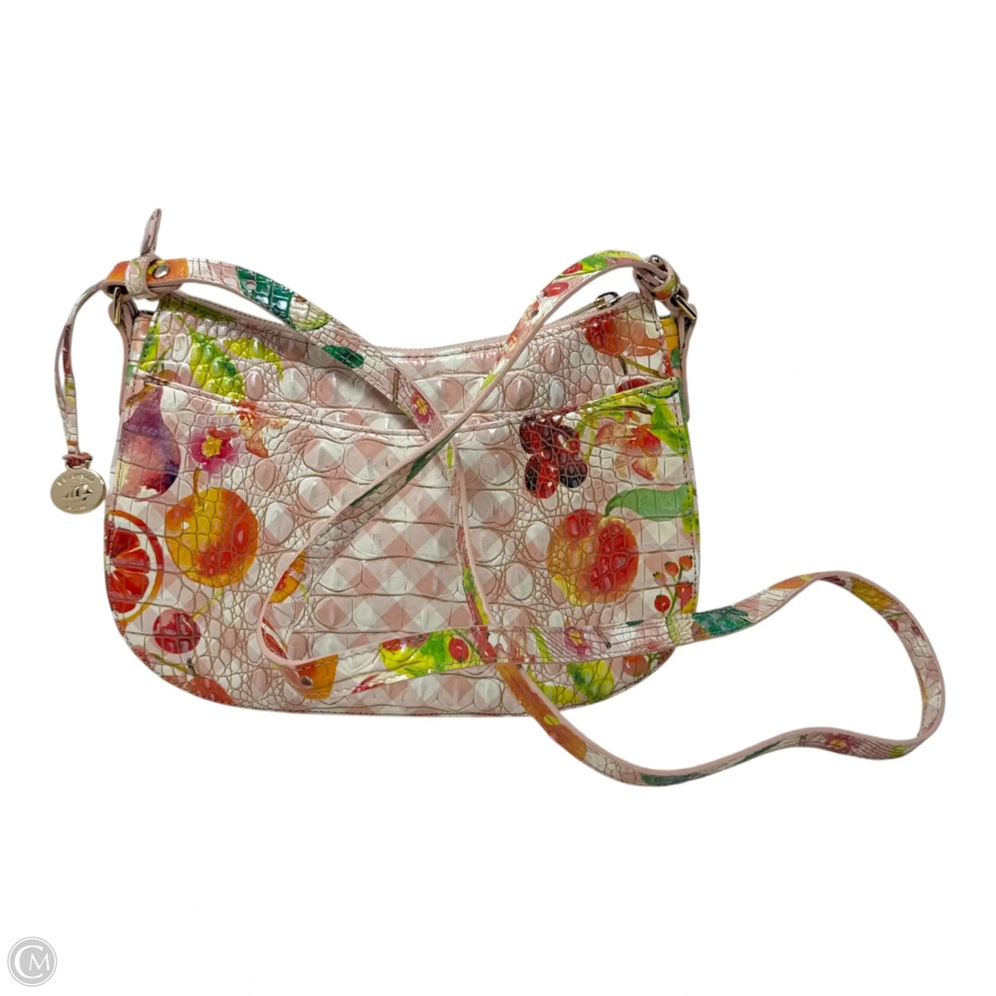 Shayna Fruit Salad Crossbody Designer By Brahmin, Size: Medium