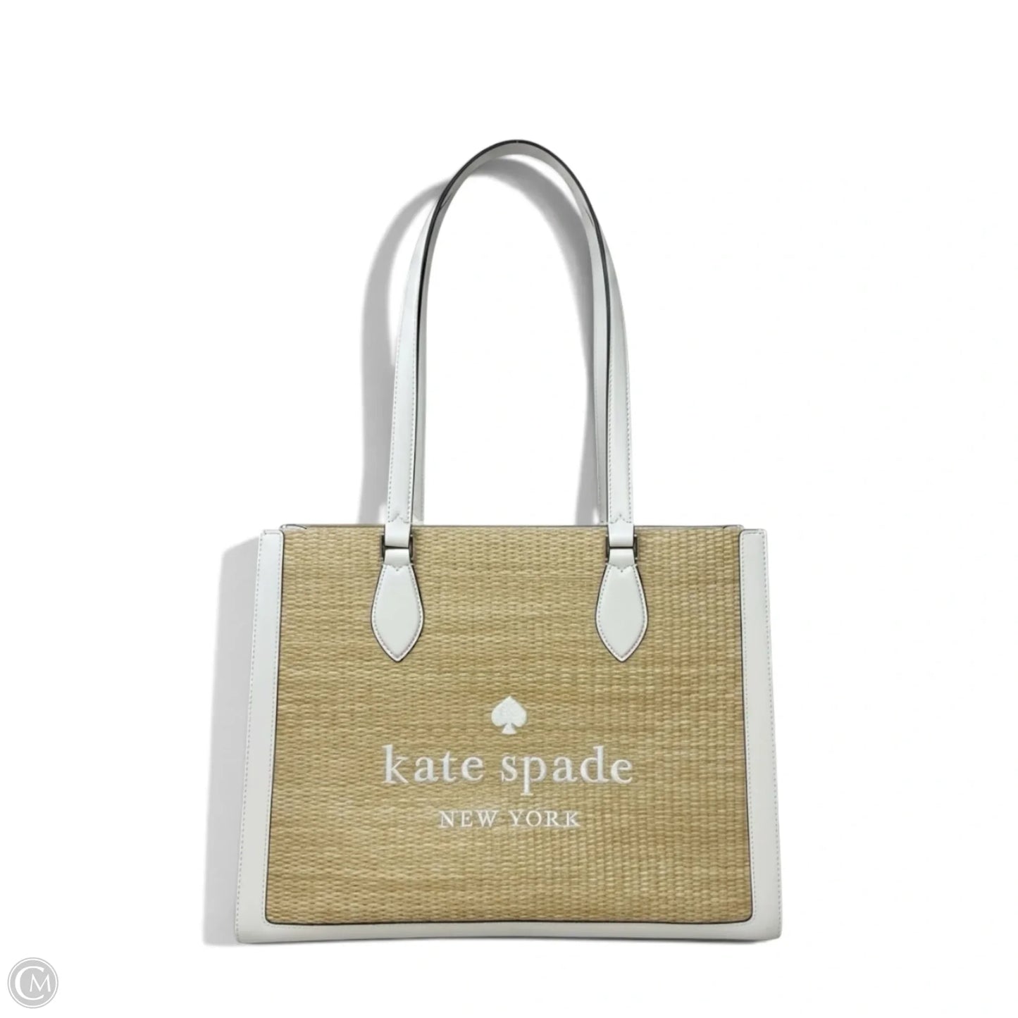 Ellie Straw Tote Designer By Kate Spade, Size: Medium
